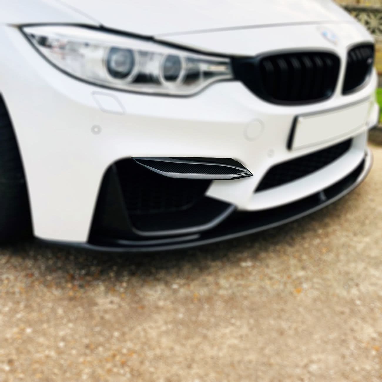Competition Style Carbon Fibre Front Bumper Trims for BMW F80 M3 F82 F83 M4 14-20