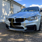 Competition Style Carbon Fibre Front Bumper Trims for BMW F80 M3 F82 F83 M4 14-20
