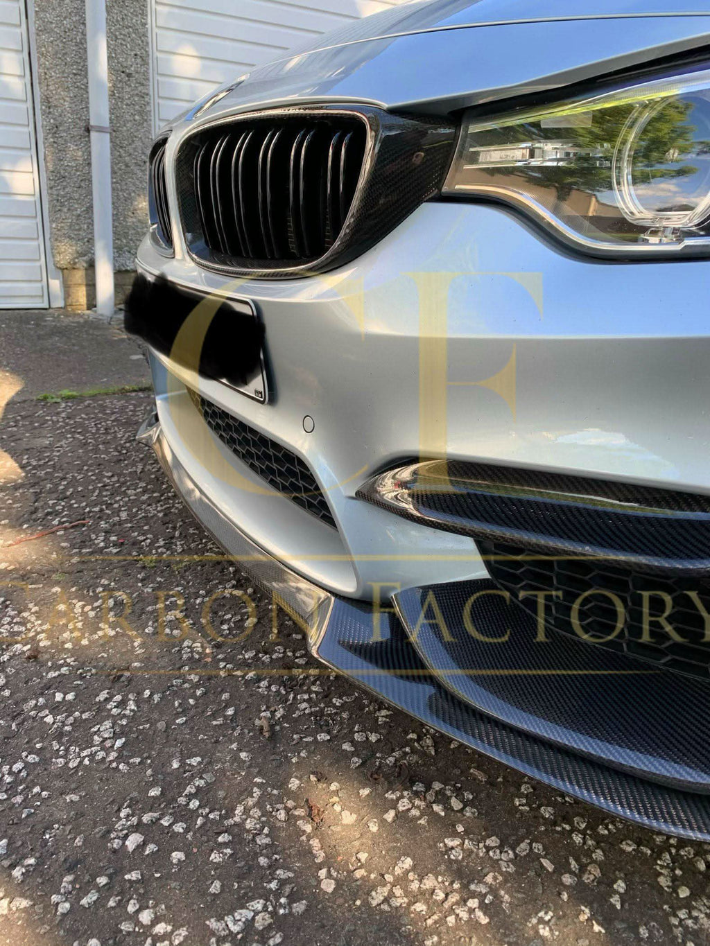 Competition Style Carbon Fibre Front Bumper Trims for BMW F80 M3 F82 F83 M4 14-20
