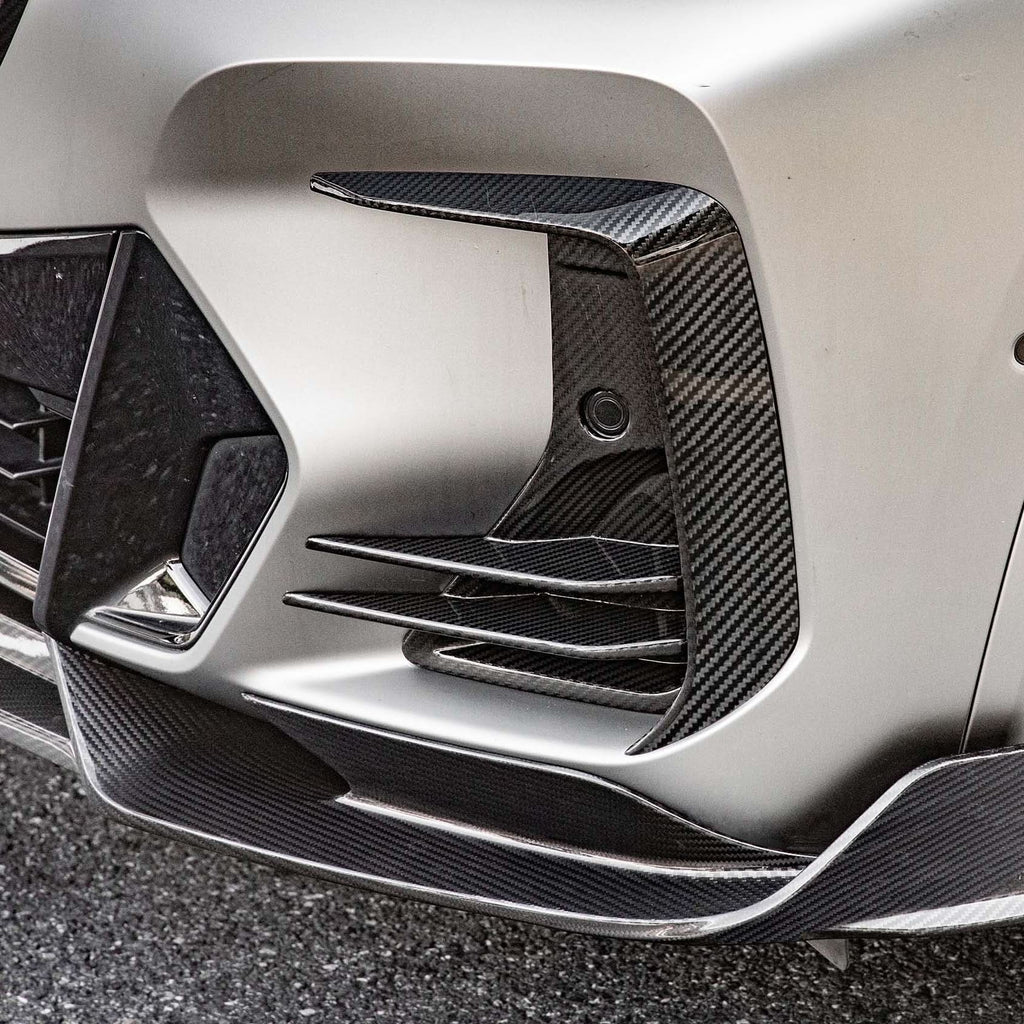 DS Style Pre-Preg Carbon Fibre Front Induction Trims for BMW G01 X3 G02 X4 G08 IX3 LCI 22-25
