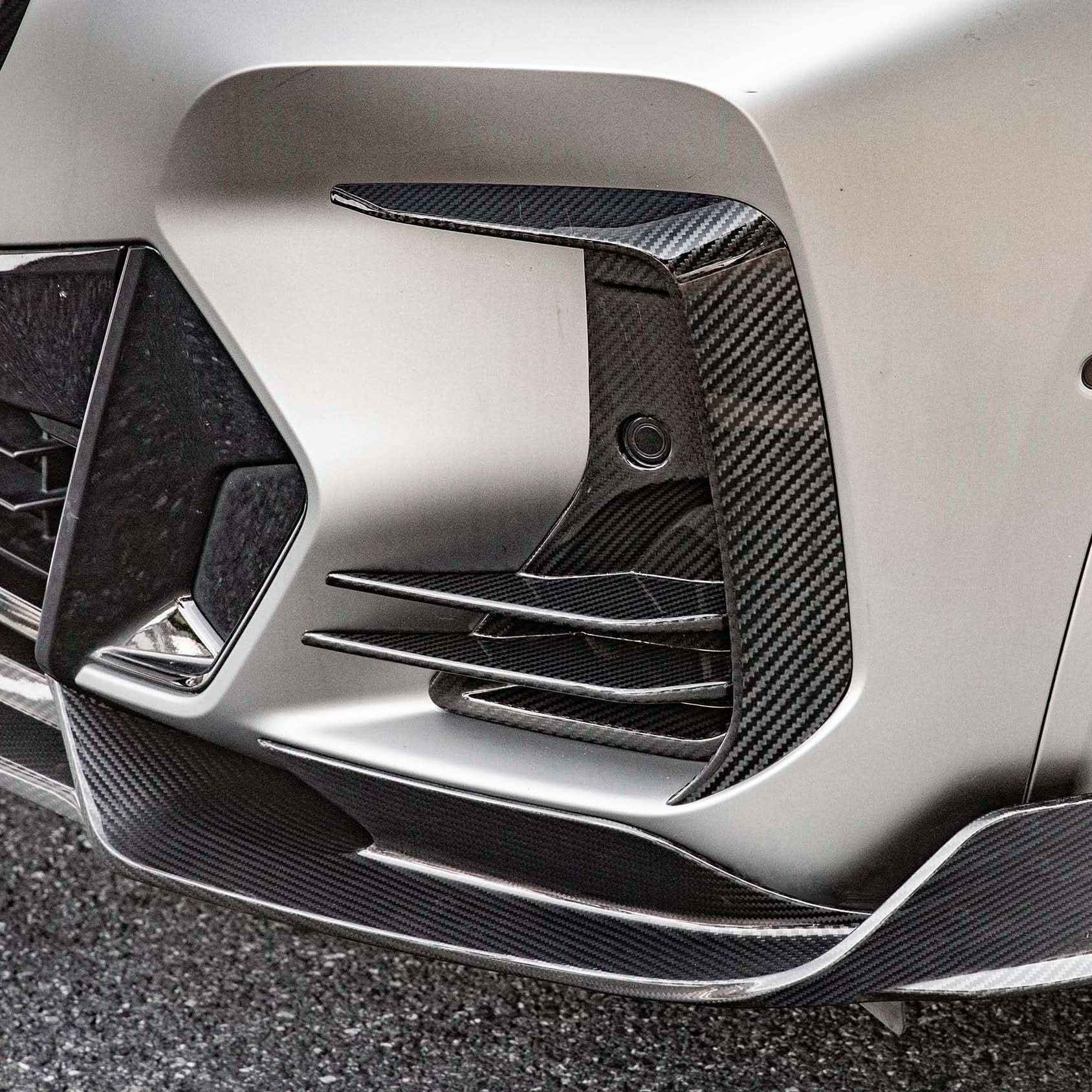 DS Style Pre-Preg Carbon Fibre Front Induction Trims for BMW G01 X3 G02 X4 G08 IX3 LCI 22-25
