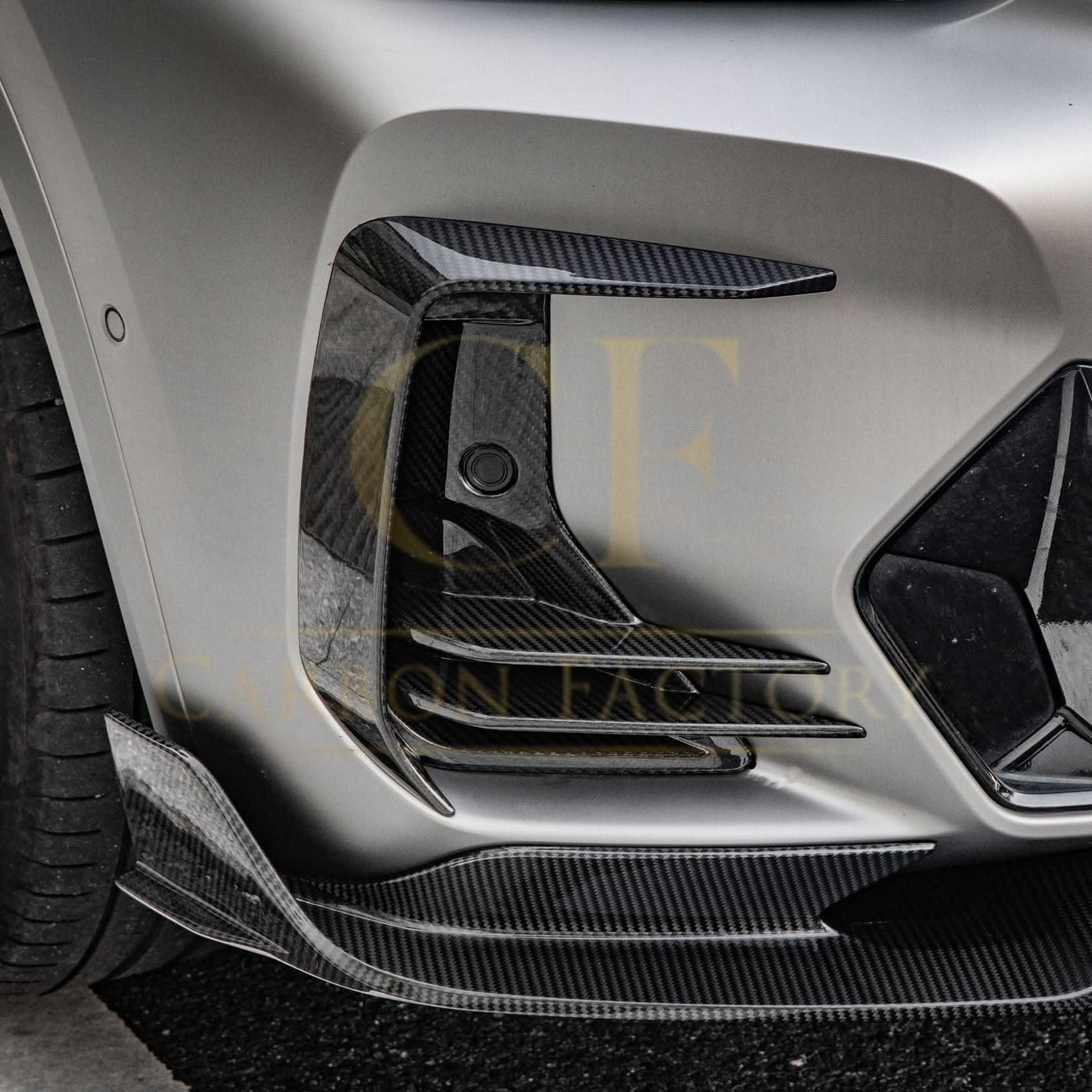 DS Style Pre-Preg Carbon Fibre Front Induction Trims for BMW G01 X3 G02 X4 G08 IX3 LCI 22-25