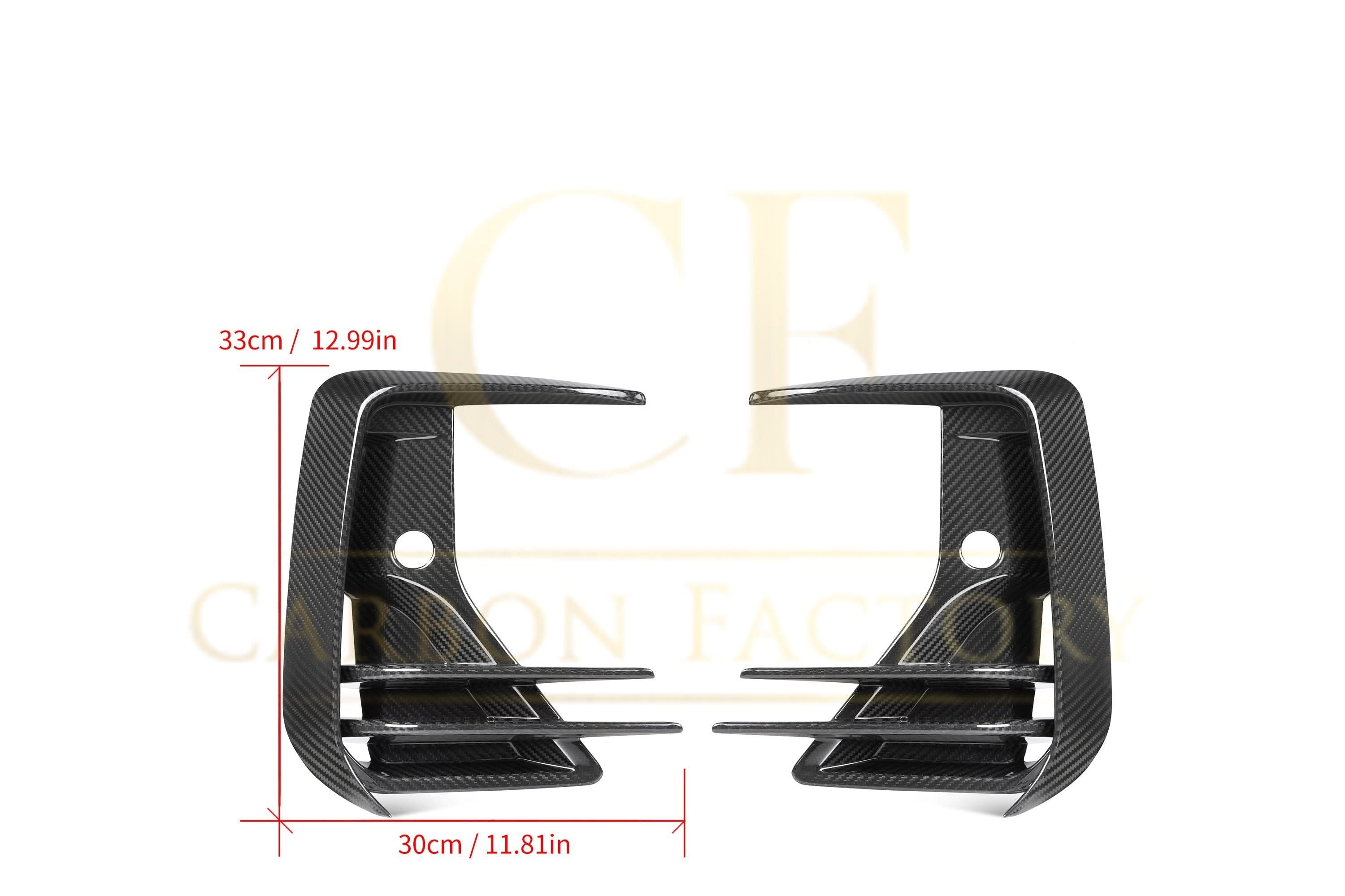 DS Style Pre-Preg Carbon Fibre Front Induction Trims for BMW G01 X3 G02 X4 G08 IX3 LCI 22-25