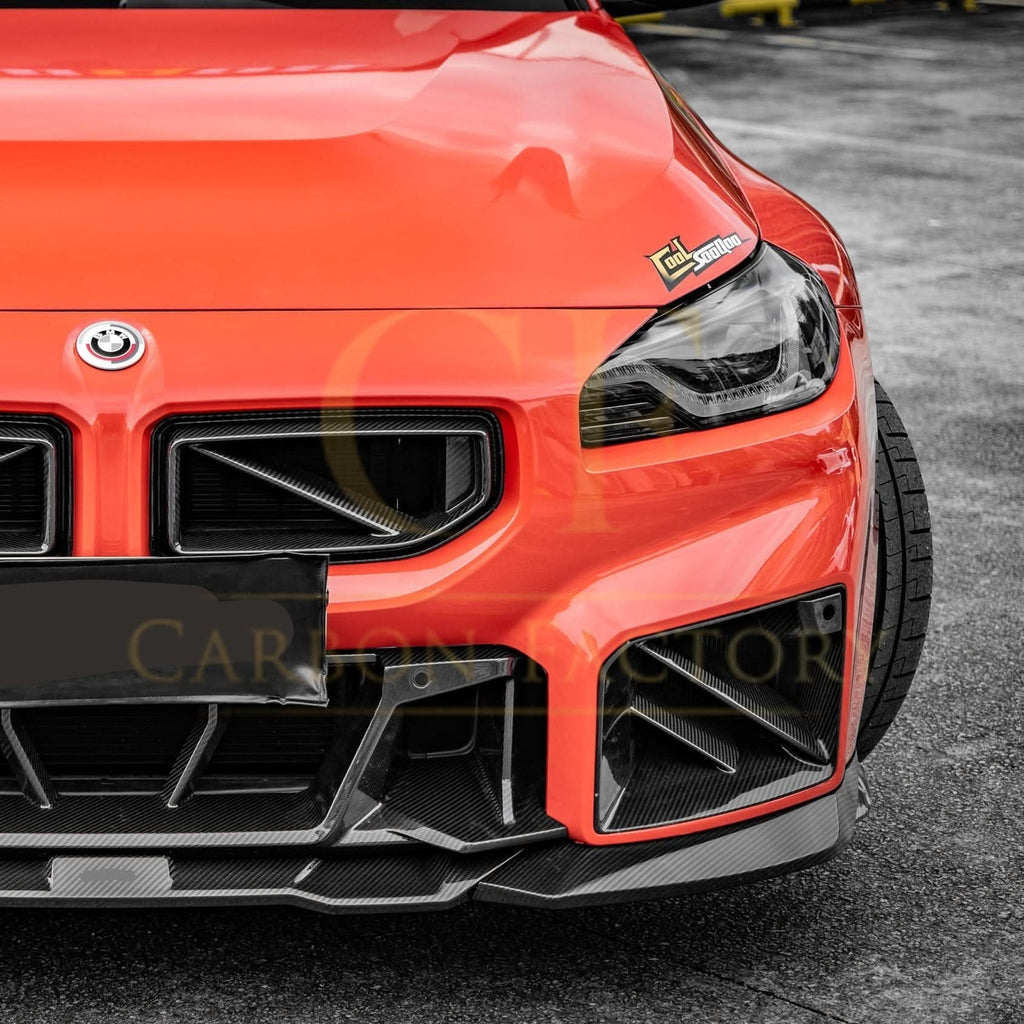 DS Style Pre-Preg Carbon Fibre Front Induction Trims for BMW G87 M2 23-Present