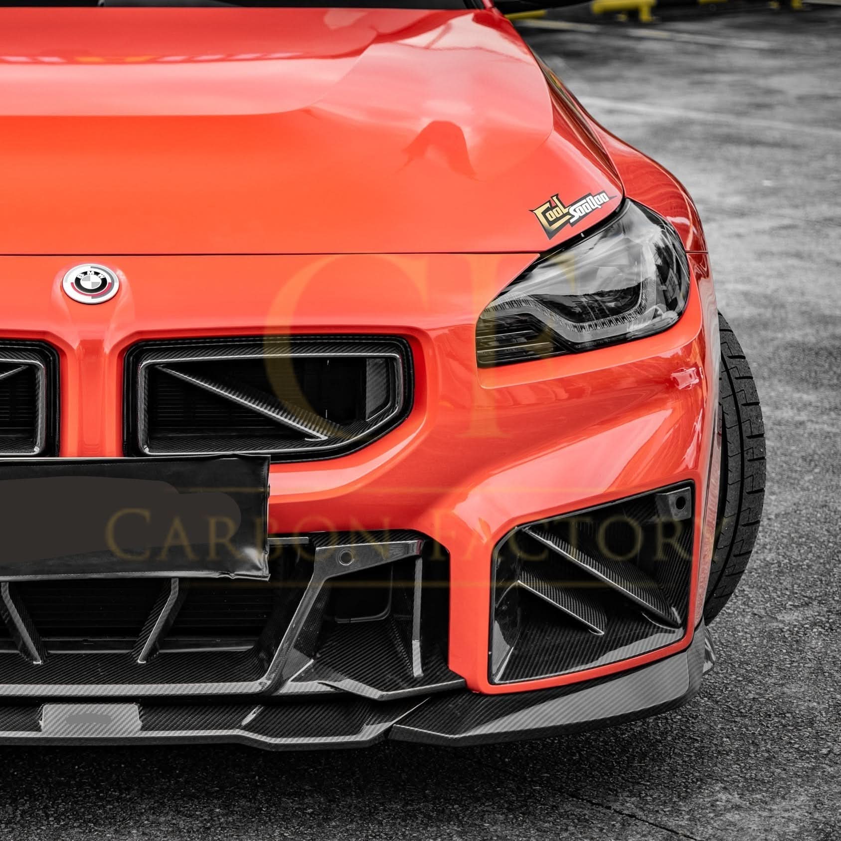 DS Style Pre-Preg Carbon Fibre Front Induction Trims for BMW G87 M2 23-Present