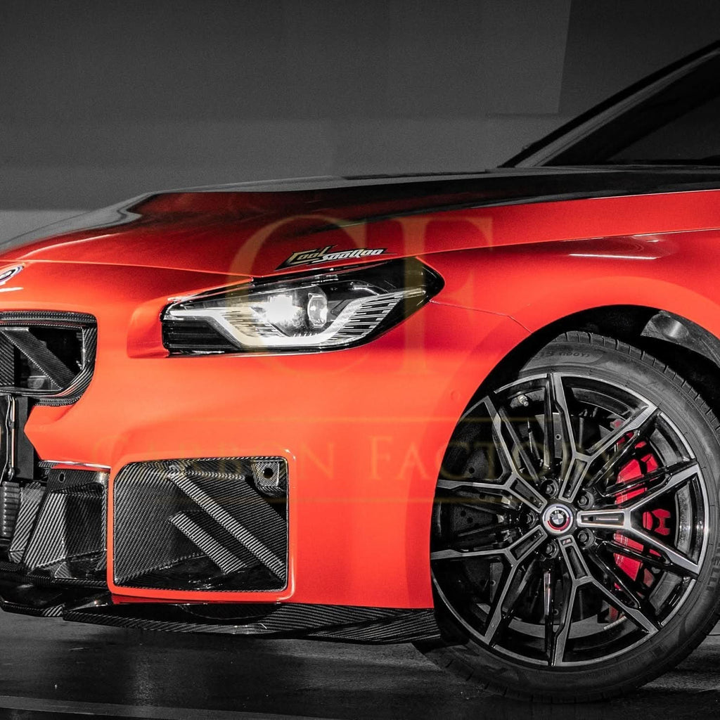 DS Style Pre-Preg Carbon Fibre Front Induction Trims for BMW G87 M2 23-Present