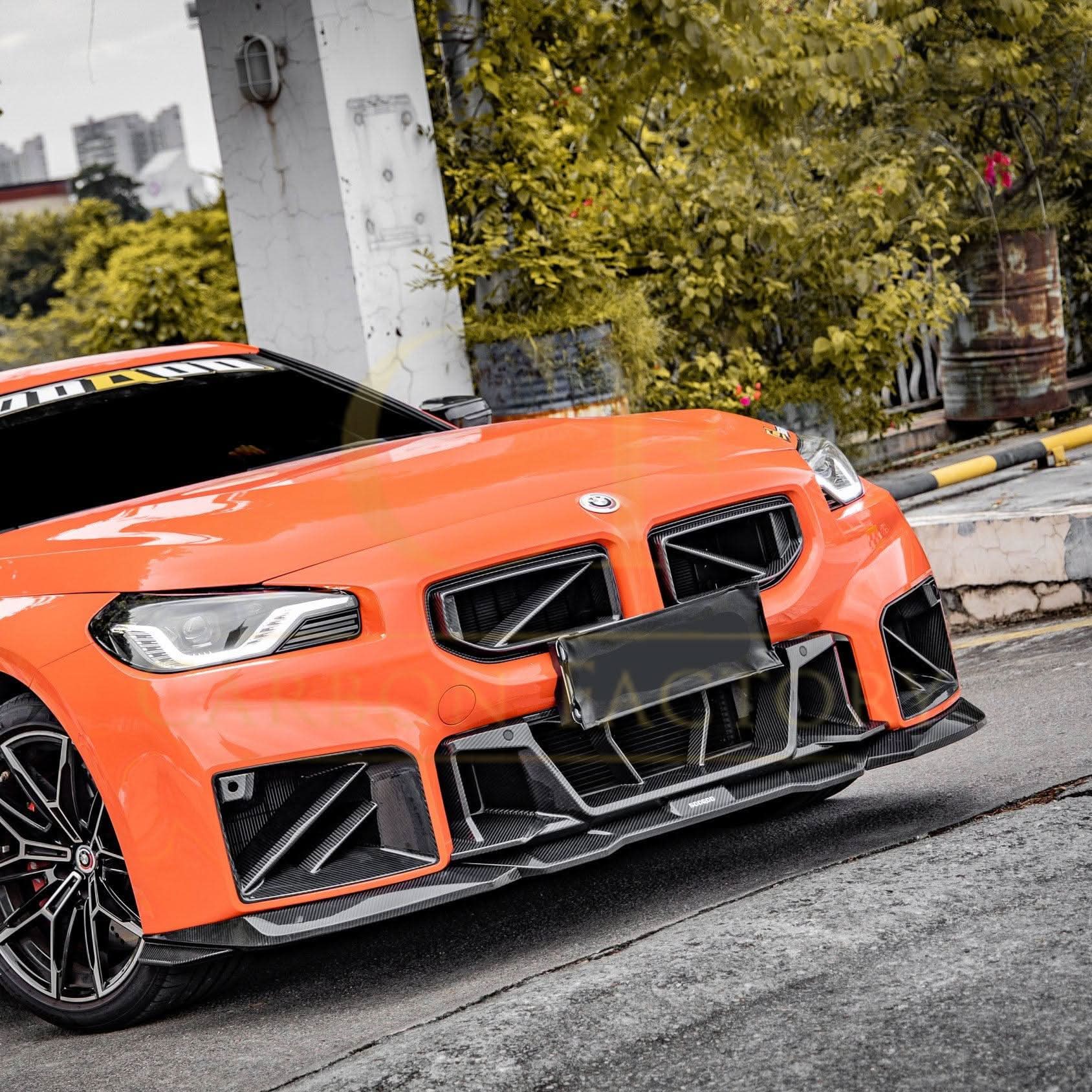 DS Style Pre-Preg Carbon Fibre Front Induction Trims for BMW G87 M2 23-Present