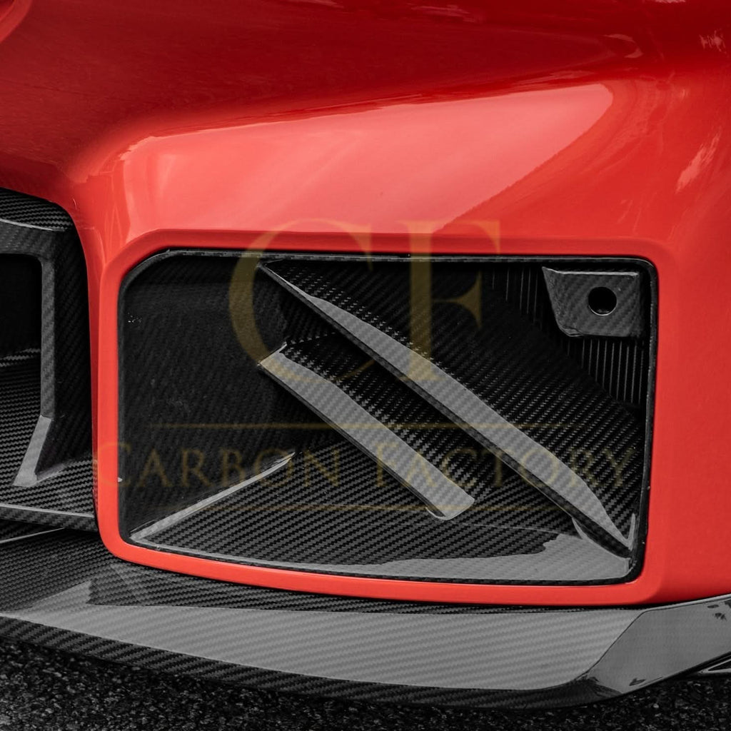 DS Style Pre-Preg Carbon Fibre Front Induction Trims for BMW G87 M2 23-Present