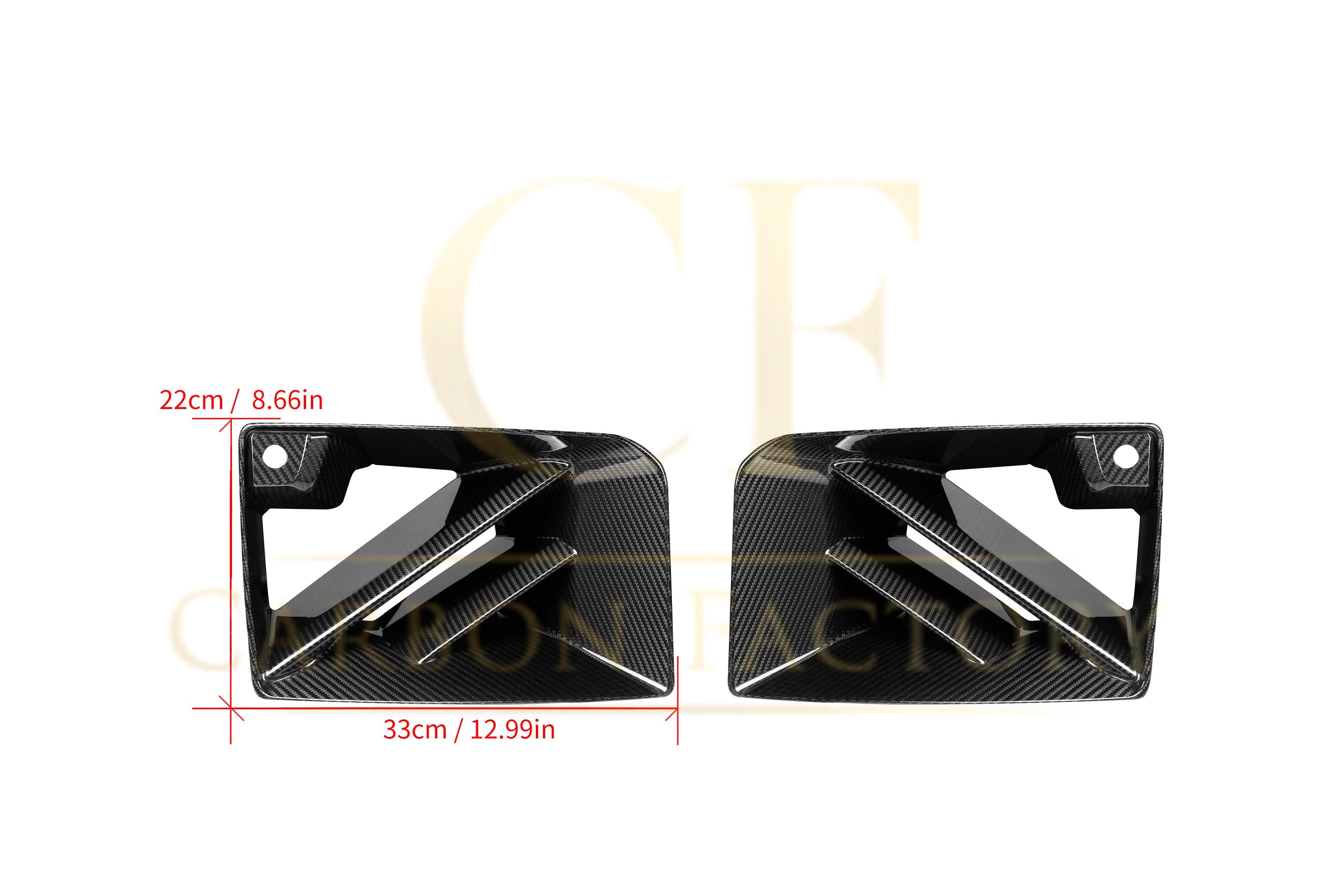 DS Style Pre-Preg Carbon Fibre Front Induction Trims for BMW G87 M2 23-Present
