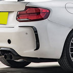 DS Style Pre-Preg Carbon Fibre Rear Bumper Canards for BMW F87 M2 13-21