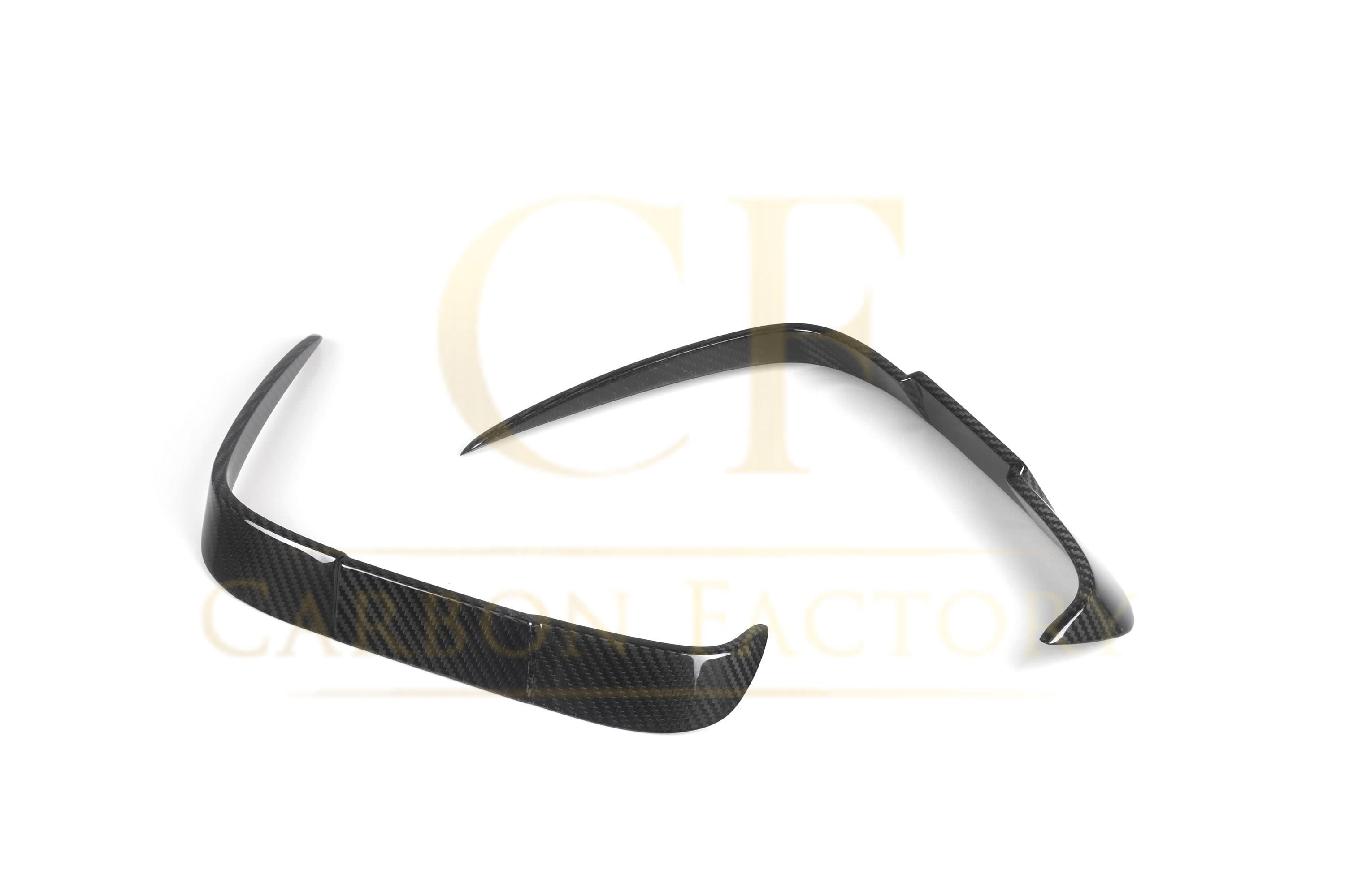 DS Style Pre-Preg Carbon Fibre Rear Bumper Canards for BMW F87 M2 13-21
