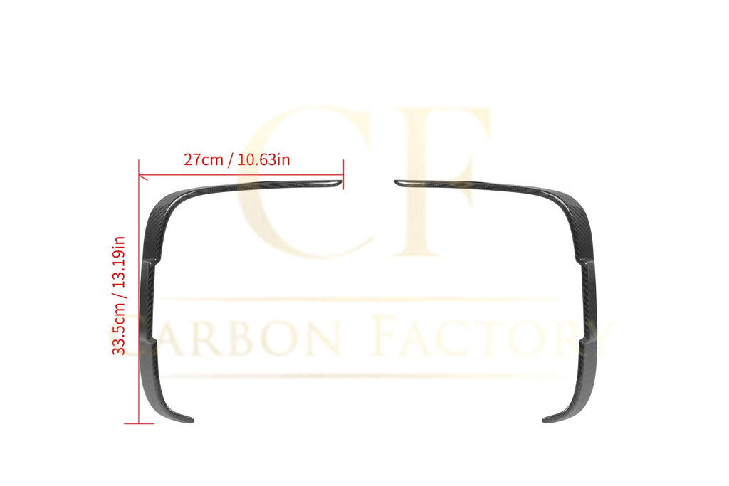 DS Style Pre-Preg Carbon Fibre Rear Bumper Canards for BMW F87 M2 13-21