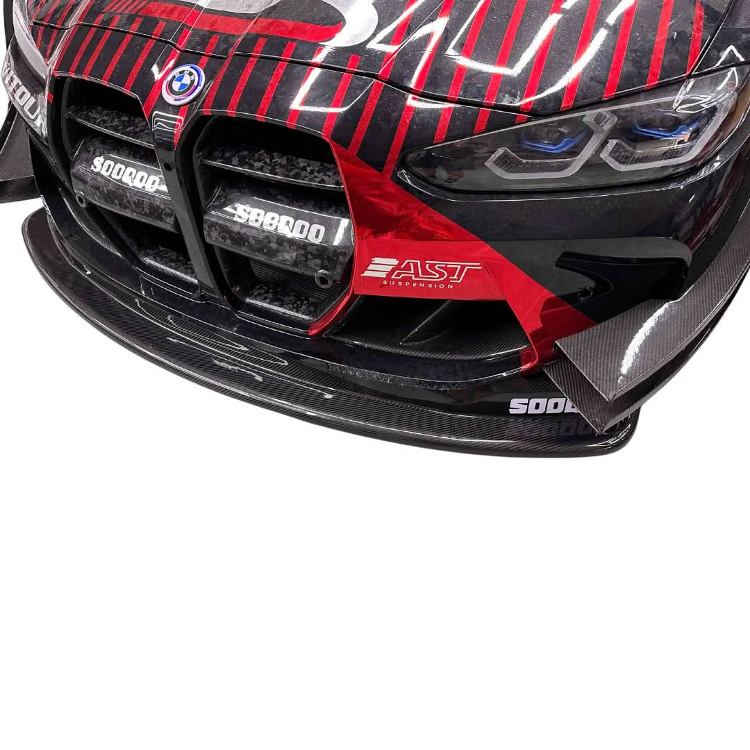 GT4 Style Pre-Preg Carbon Fibre Front Canards for BMW G80 G81 M3 G82 G83 M4 21-Present