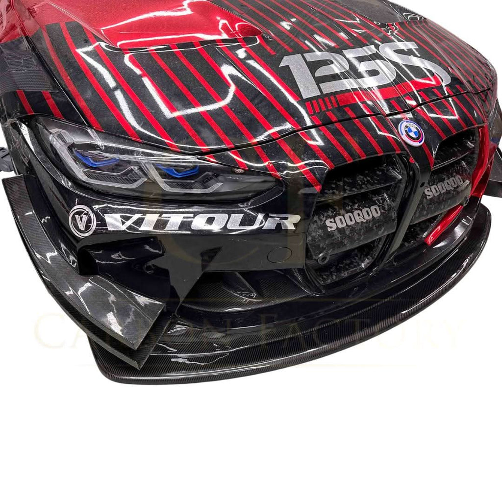 GT4 Style Pre-Preg Carbon Fibre Front Canards for BMW G80 G81 M3 G82 G83 M4 21-Present