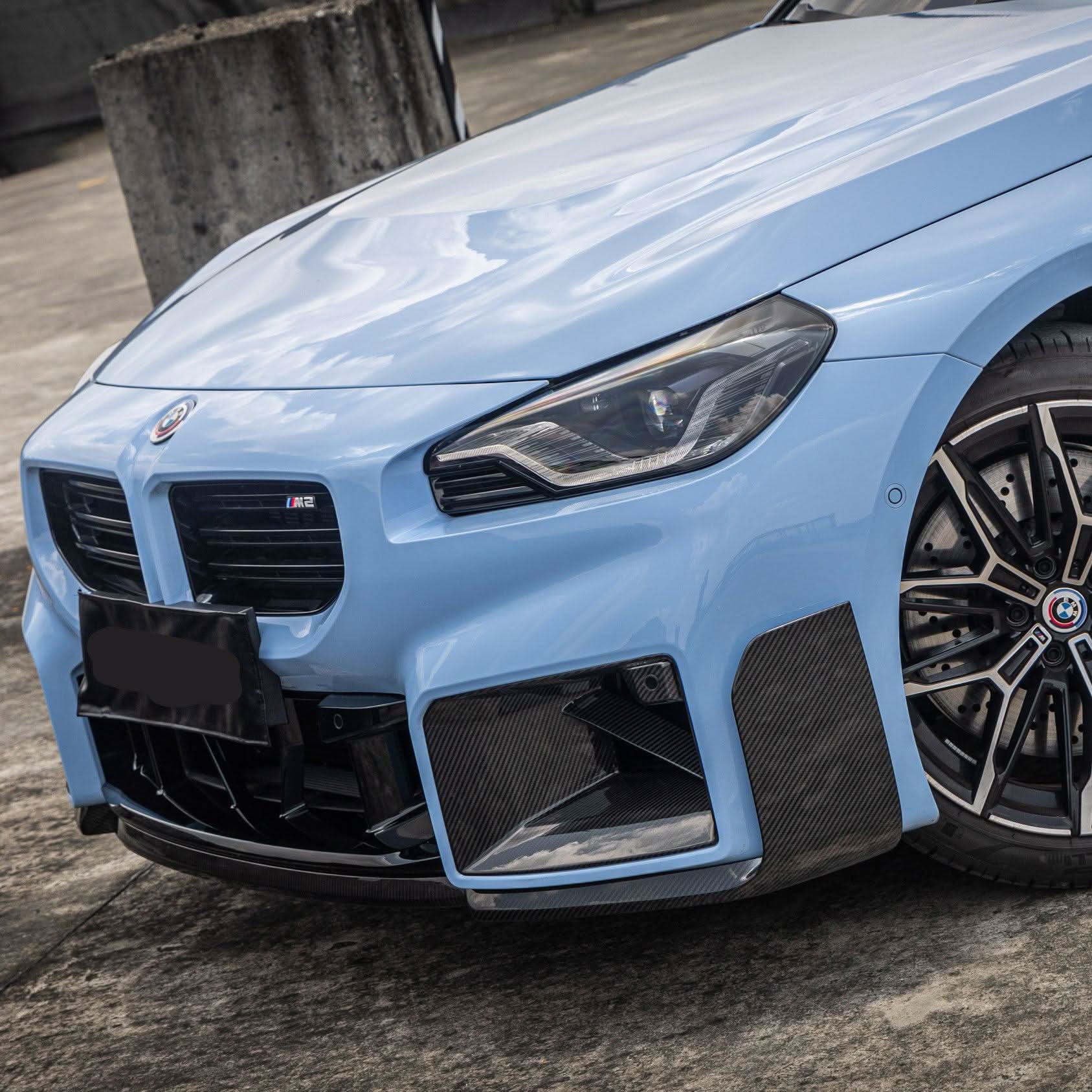 MP Style Pre-Preg Carbon Fibre Front Induction Trims for BMW G87 M2 23-Present