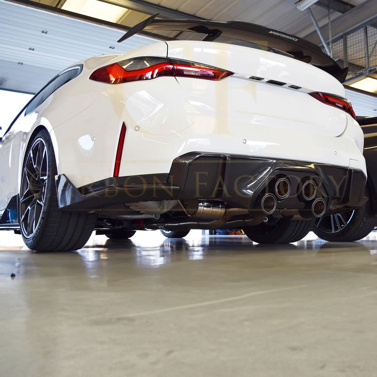 MP Style Pre-Preg Carbon Fibre Rear Bumper Spats for BMW G80 G81 M3 21-Present