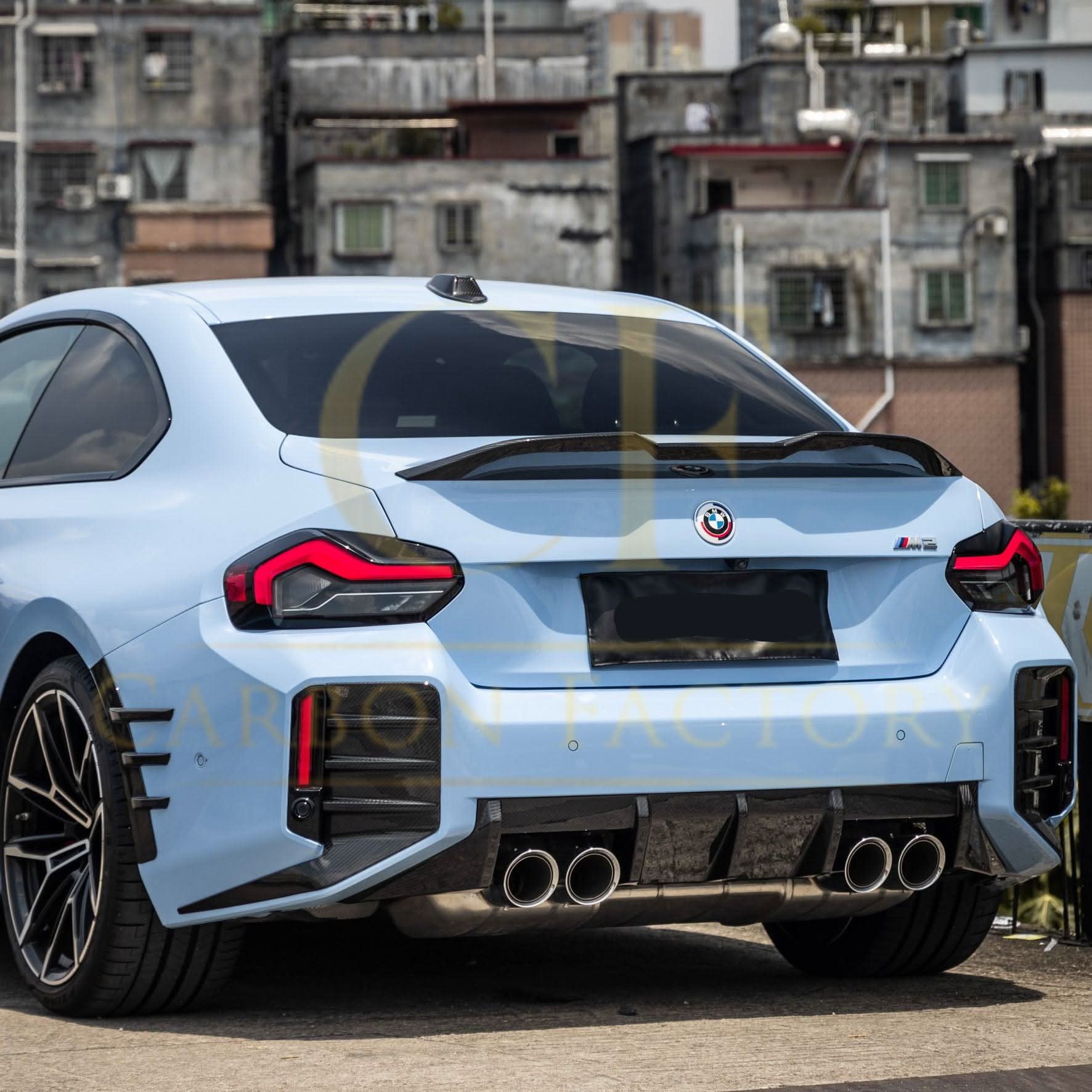 MP Style Pre-Preg Carbon Fibre Rear Bumper Trims for BMW G87 M2 23-Present