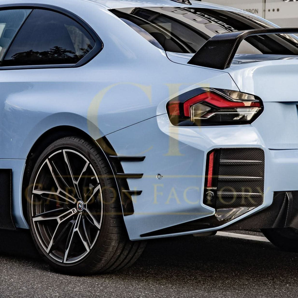 MP Style Pre-Preg Carbon Fibre Rear Bumper Trims for BMW G87 M2 23-Present
