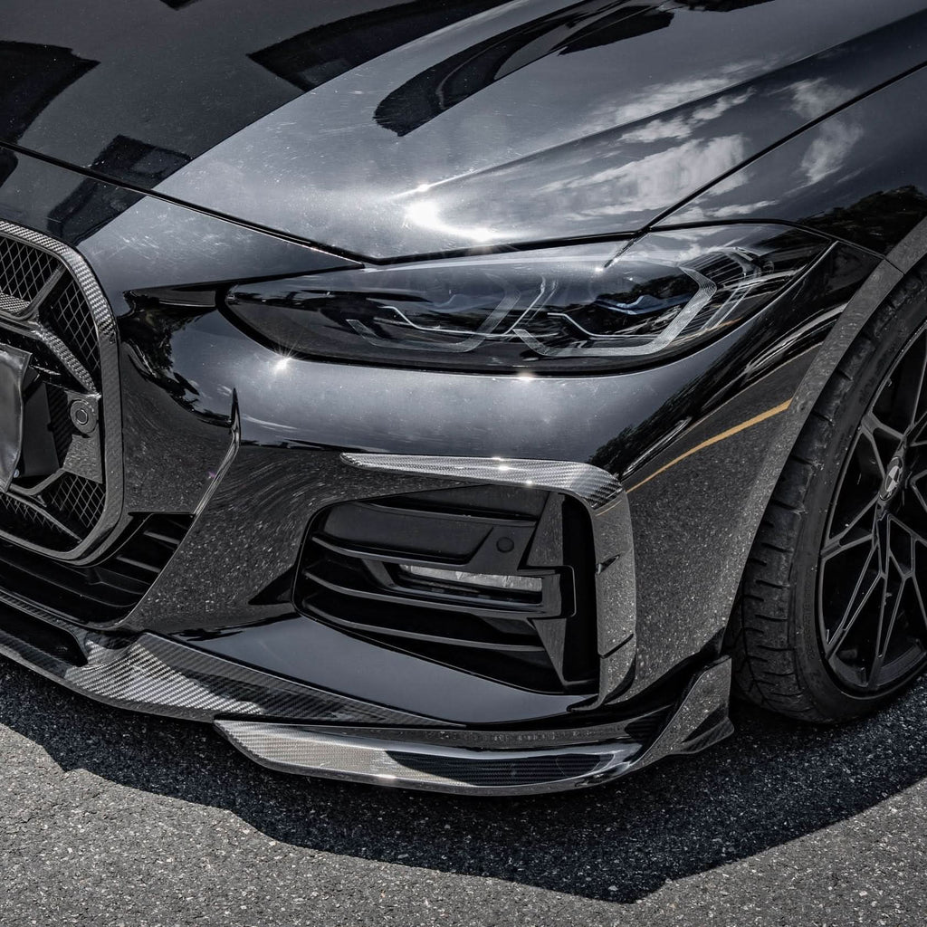 Pre-Preg Carbon Fibre Front Bumper Trims for BMW 4 Series G22 G23 20-Present
