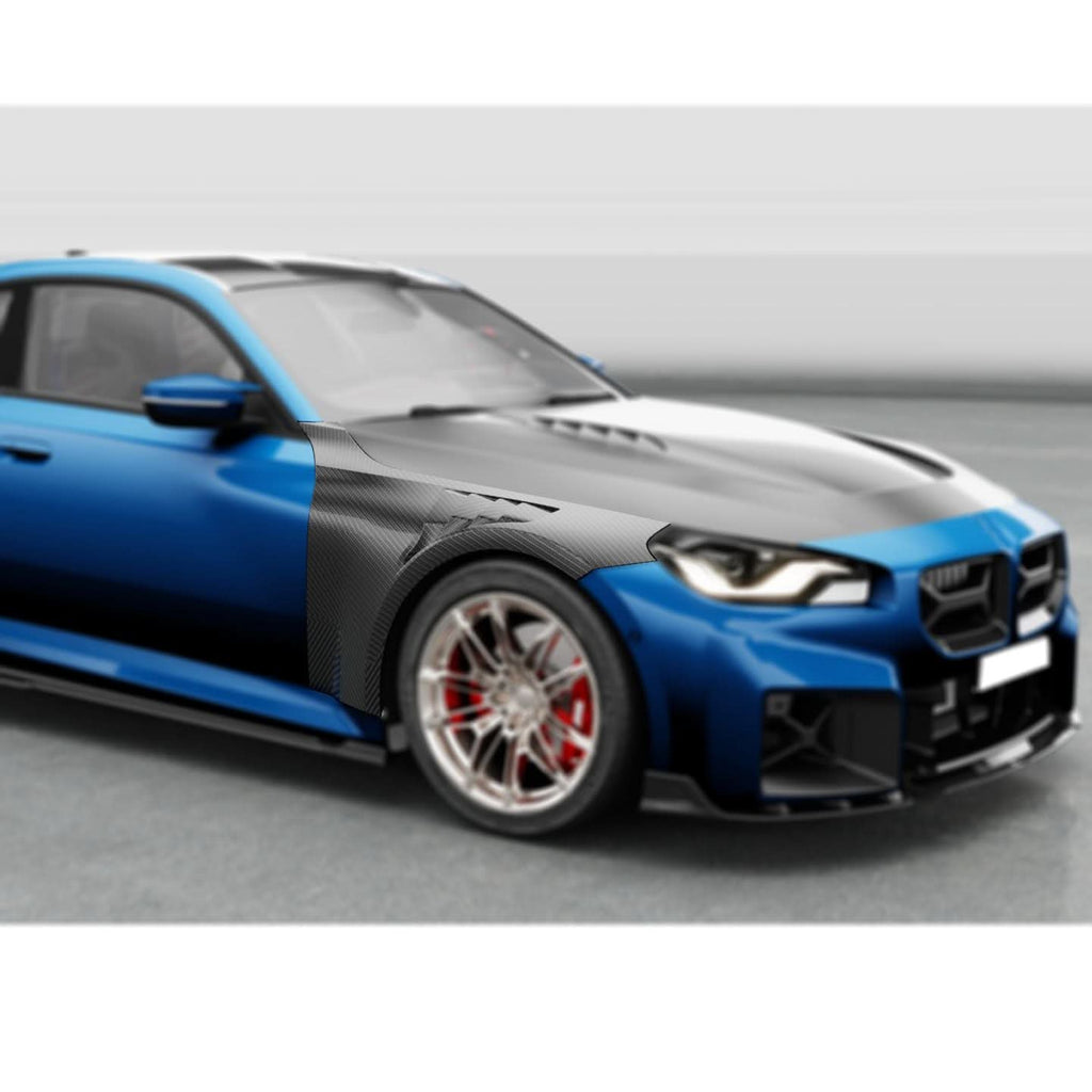 Pre-Preg Carbon Fibre Front Fenders for BMW G87 M2 23-Present