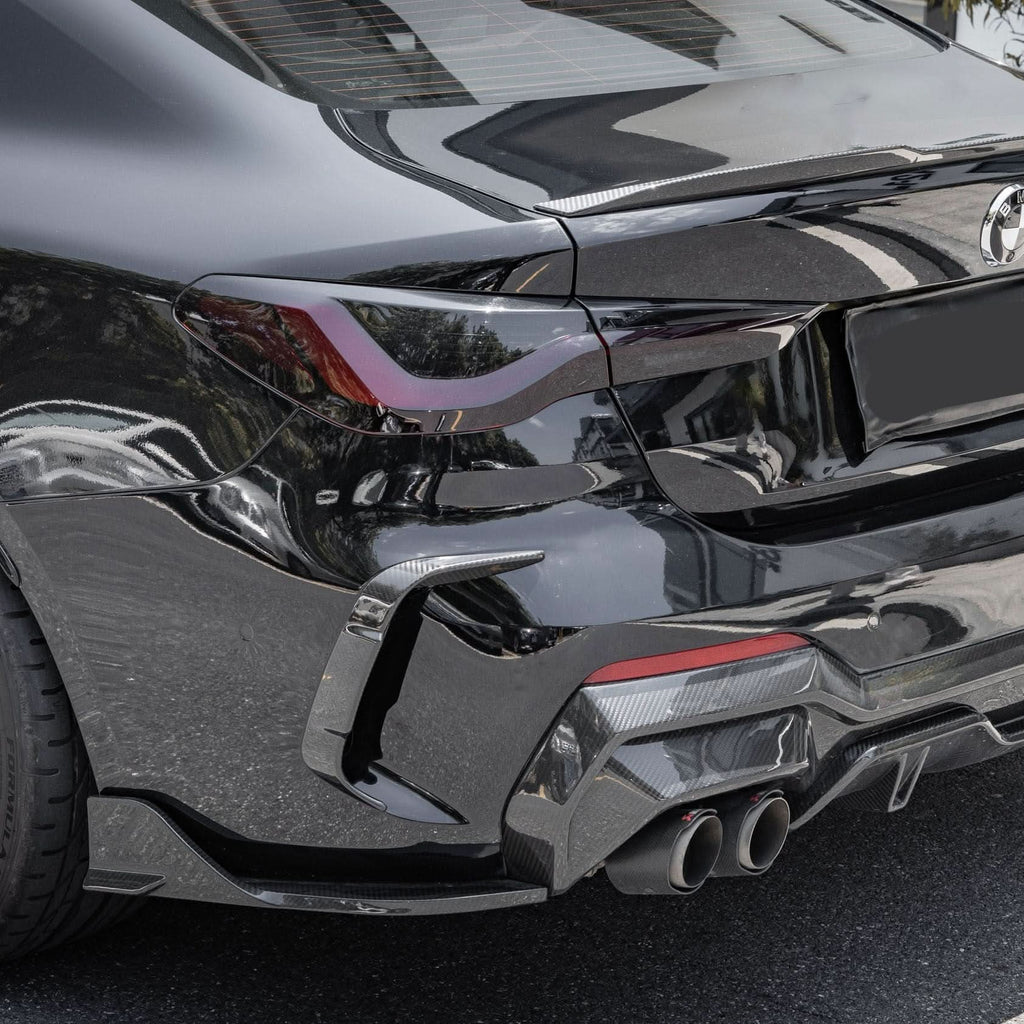 Pre-Preg Carbon Fibre Rear Bumper Trims for BMW 4 Series G22 G23 20-Present