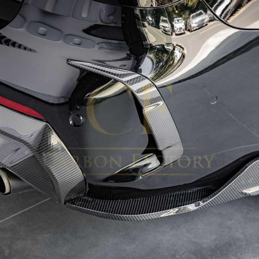 Pre-Preg Carbon Fibre Rear Bumper Trims for BMW 4 Series G22 G23 20-Present