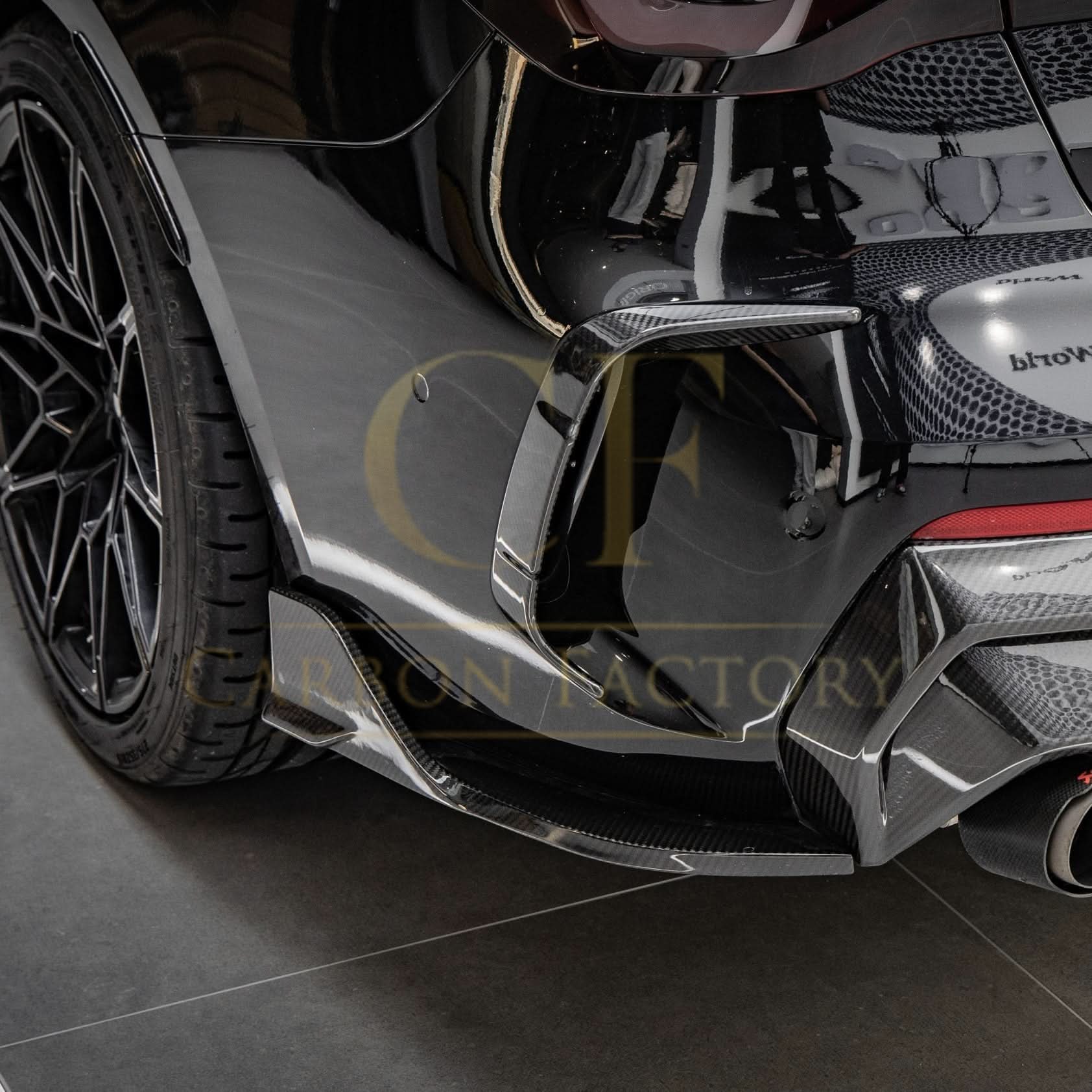 Pre-Preg Carbon Fibre Rear Bumper Trims for BMW 4 Series G22 G23 20-Present