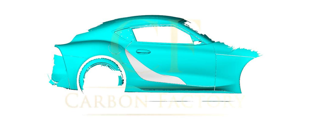 Pre-Preg Carbon Fibre Side Door Covers for Toyota A90 Supra 19-Present