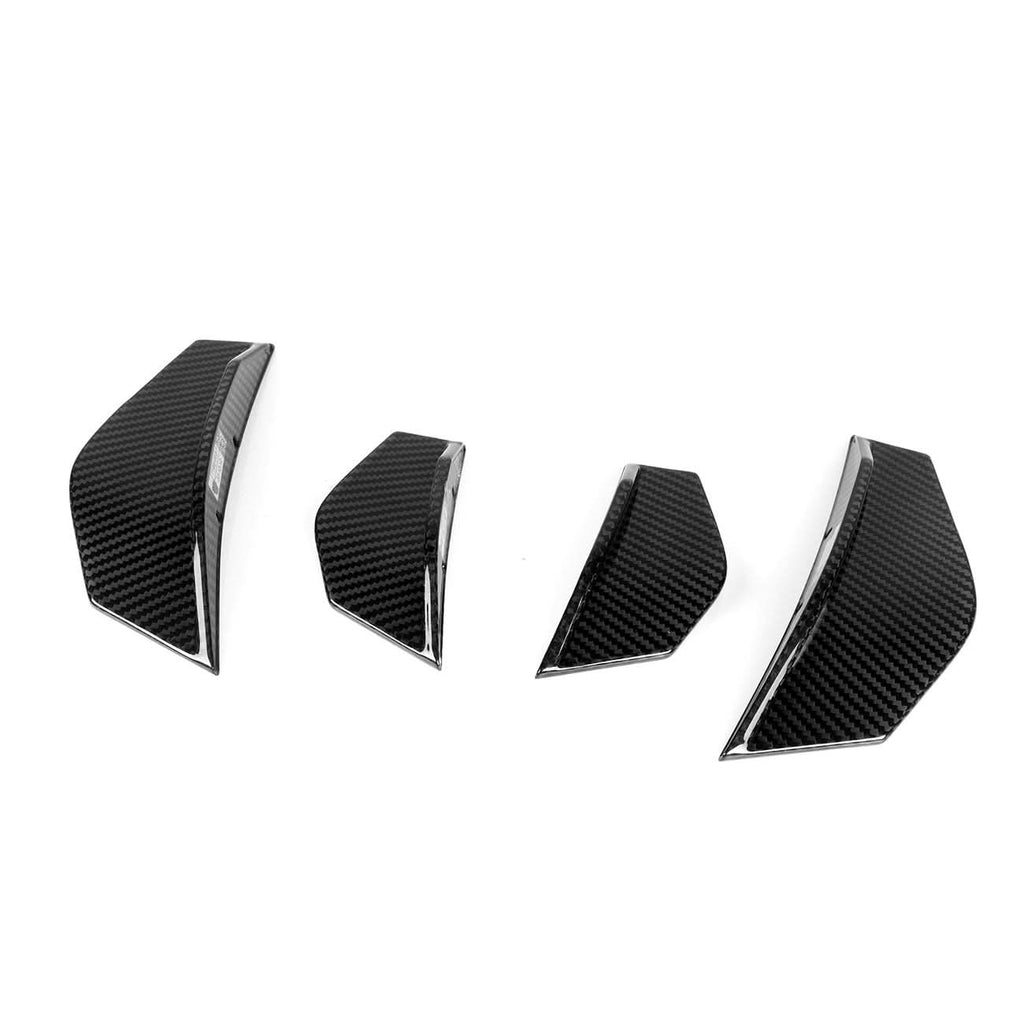 SQ Style Pre-Preg Carbon Fibre Front Bumper Canards for BMW F87 M2 13-17