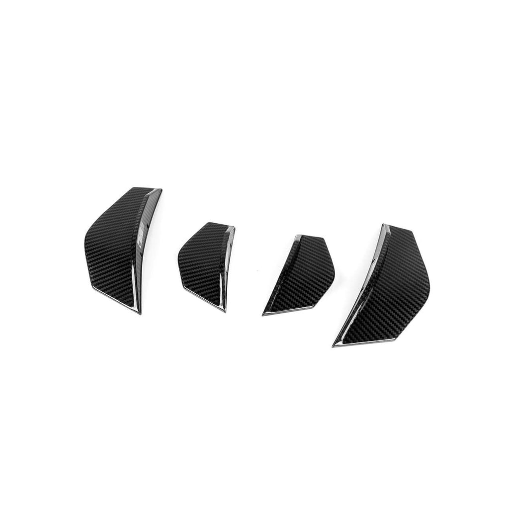 SQ Style Pre-Preg Carbon Fibre Front Bumper Canards for BMW F87 M2 13-17