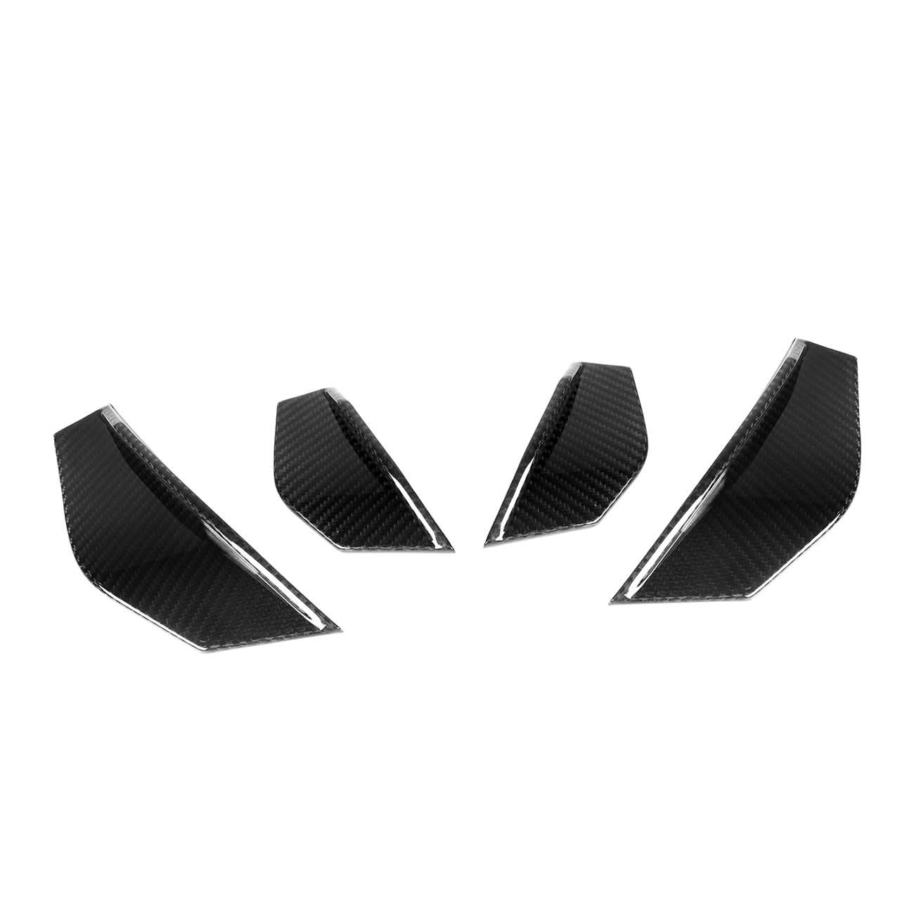 SQ Style Pre-Preg Carbon Fibre Front Bumper Canards for BMW F87 M2 13-17