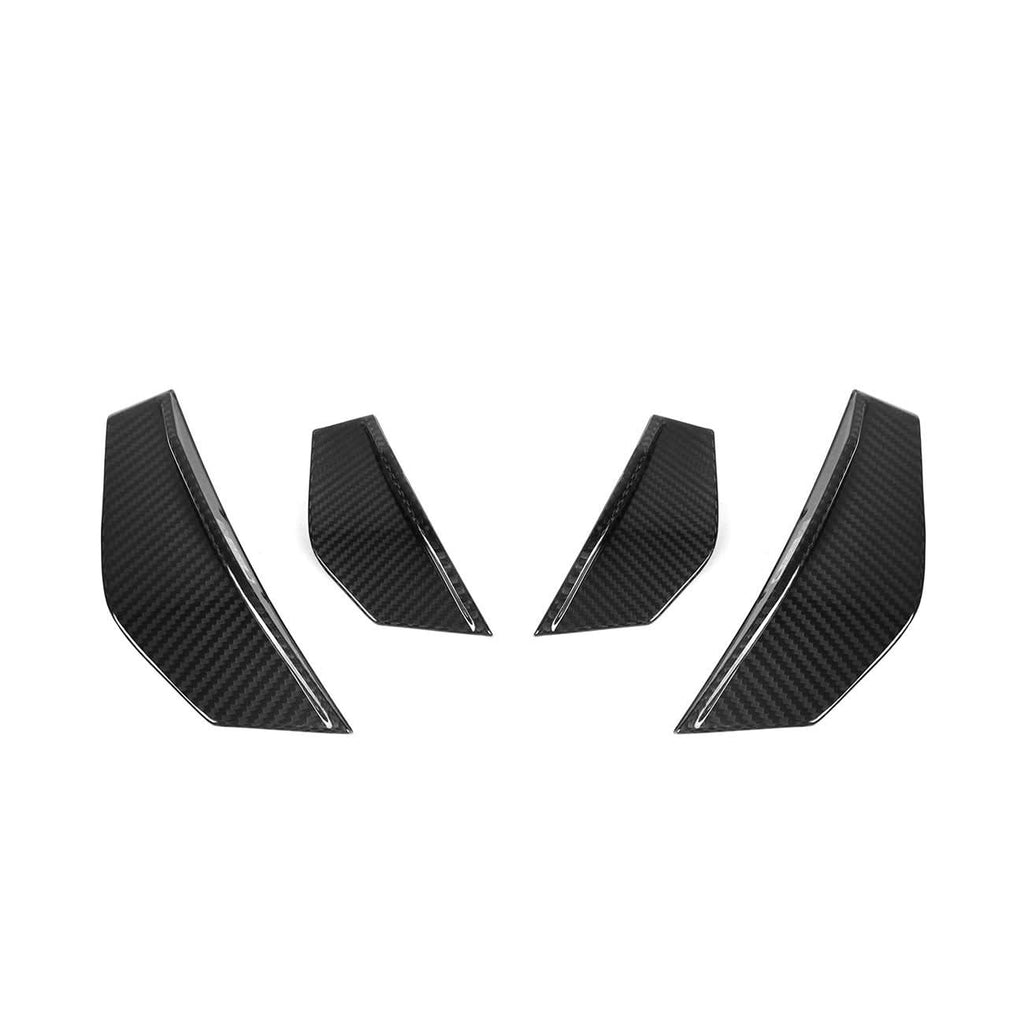 SQ Style Pre-Preg Carbon Fibre Front Bumper Canards for BMW F87 M2 13-17