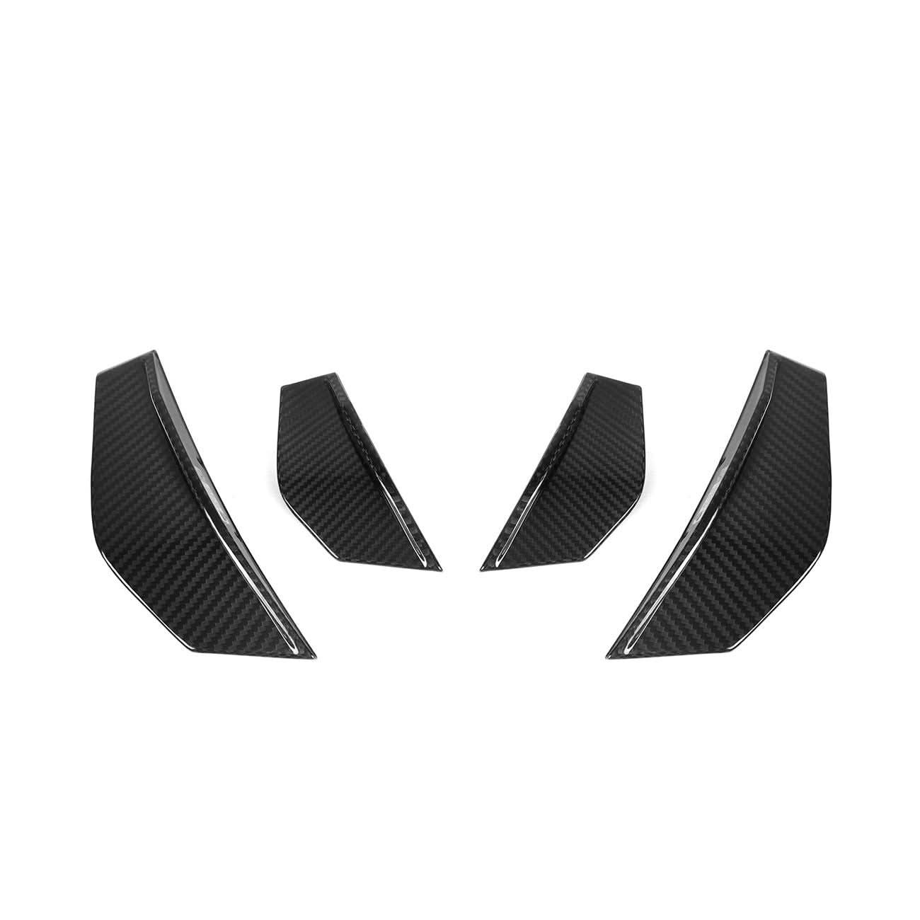 SQ Style Pre-Preg Carbon Fibre Front Bumper Canards for BMW F87 M2 13-17