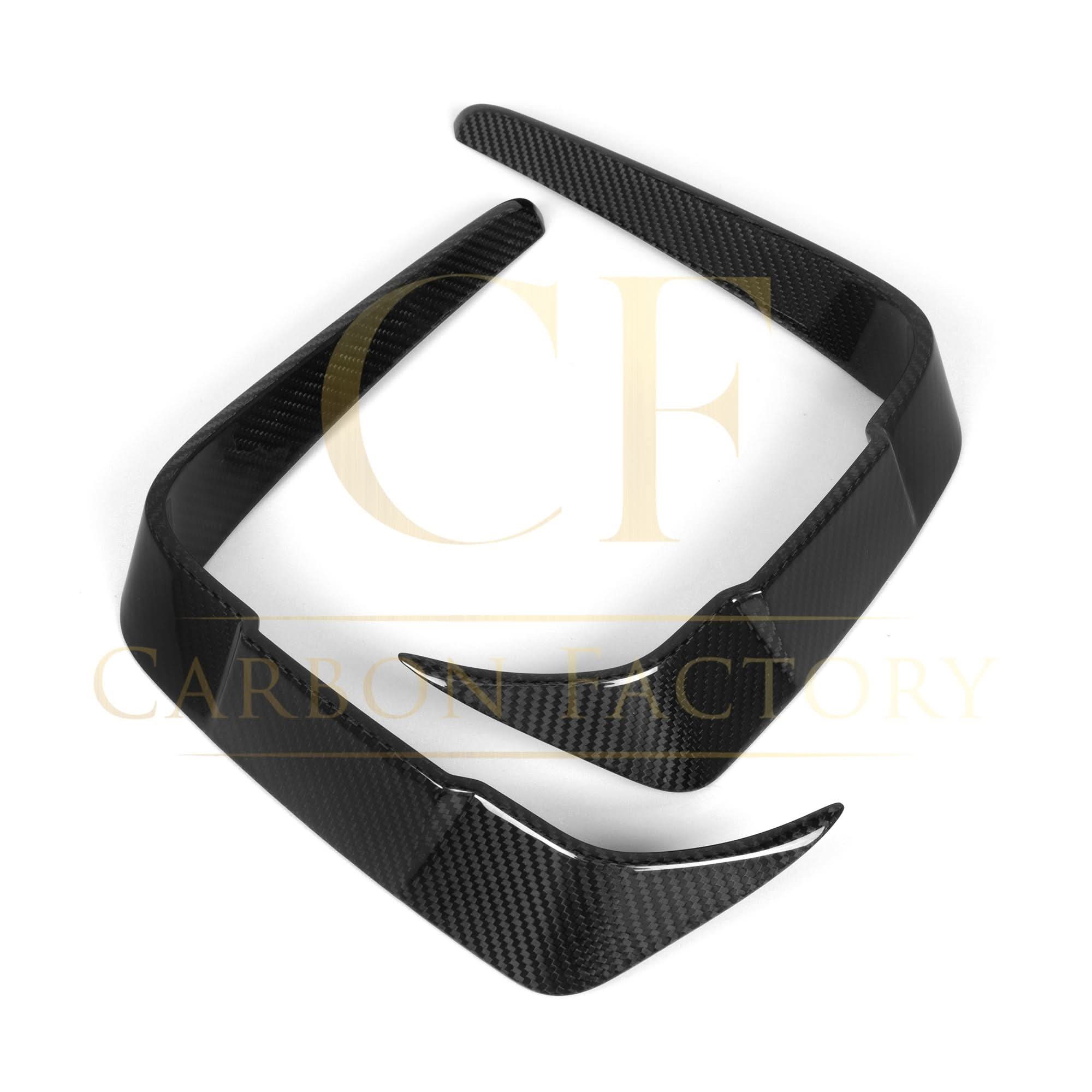 SQ Style Pre-Preg Carbon Fibre Front Bumper Canards for BMW F87 M2 LCI 18-22