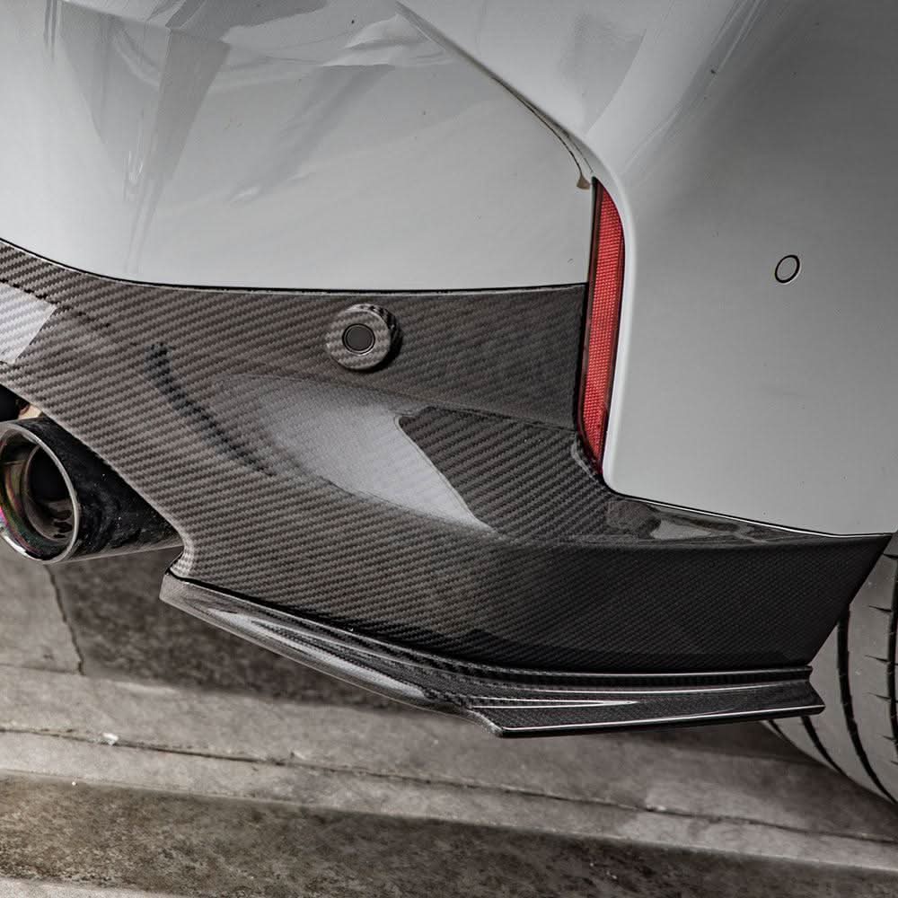 SQ Style Pre-Preg Carbon Fibre Rear Bumper Trims for BMW 2 Series G42 M240 21-Present