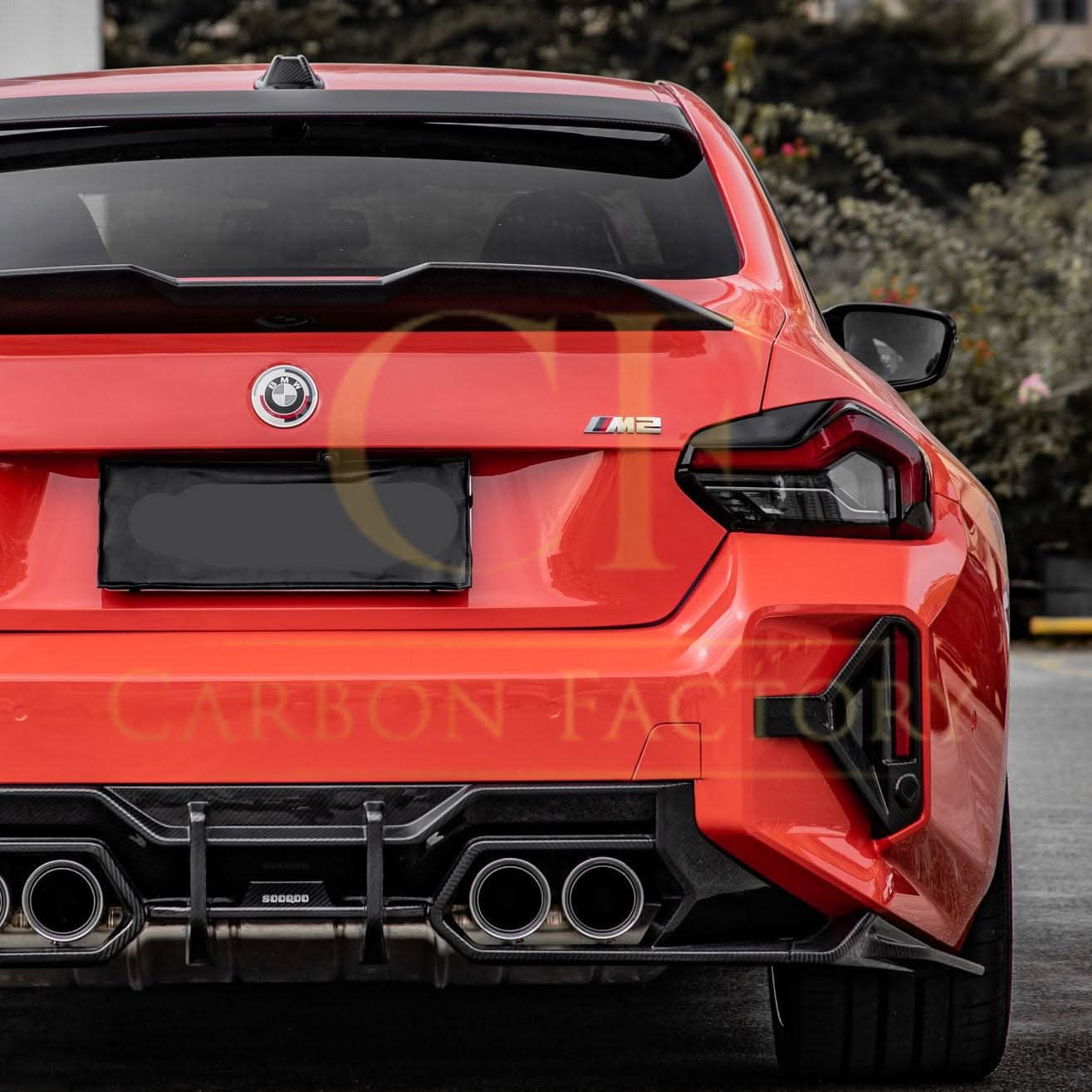 SQ Style Pre-Preg Carbon Fibre Rear Bumper Trims for BMW G87 M2 23-Present