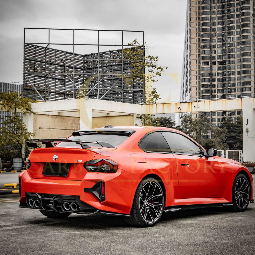SQ Style Pre-Preg Carbon Fibre Rear Bumper Trims for BMW G87 M2 23-Present