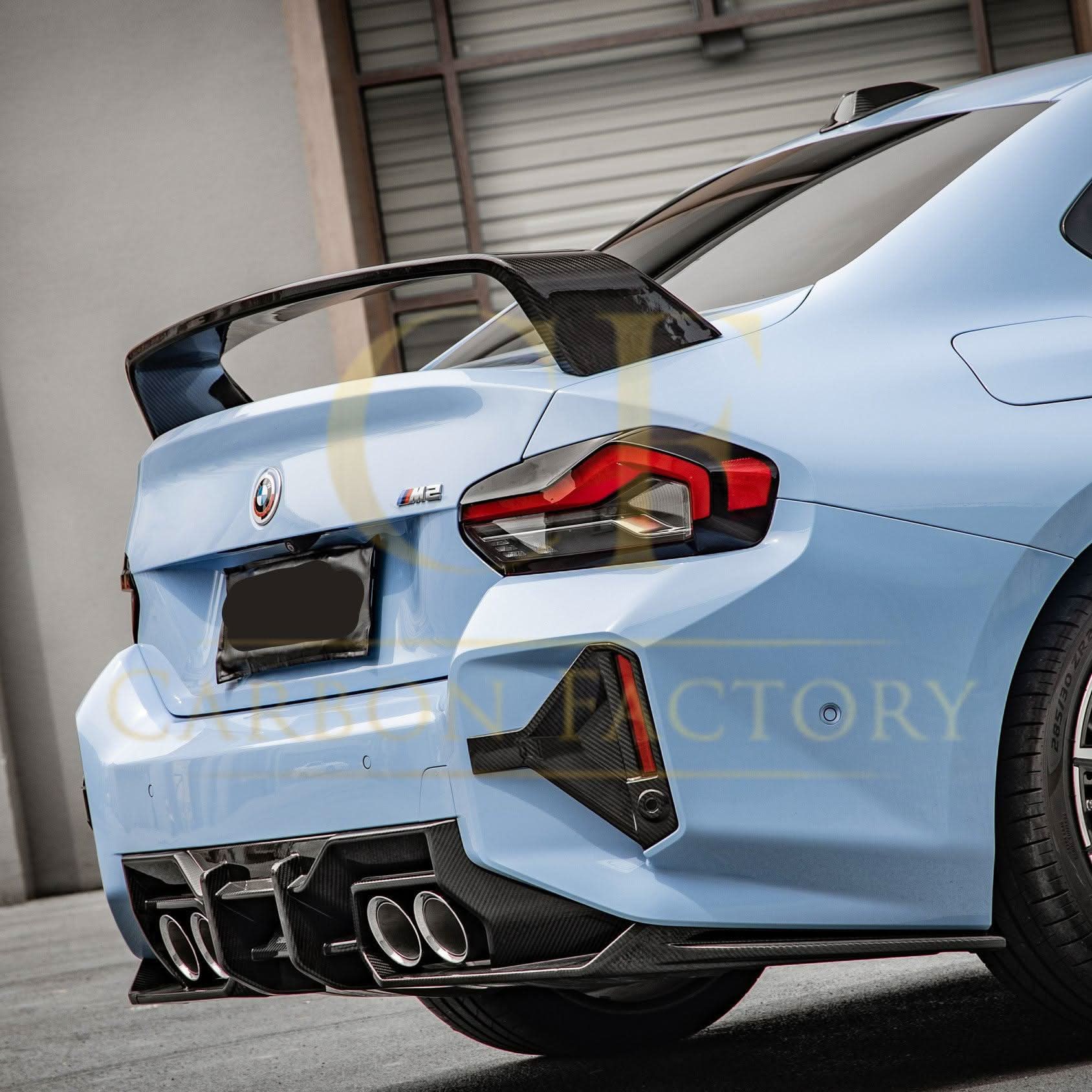 SQ Style Pre-Preg Carbon Fibre Rear Bumper Trims for BMW G87 M2 23-Present