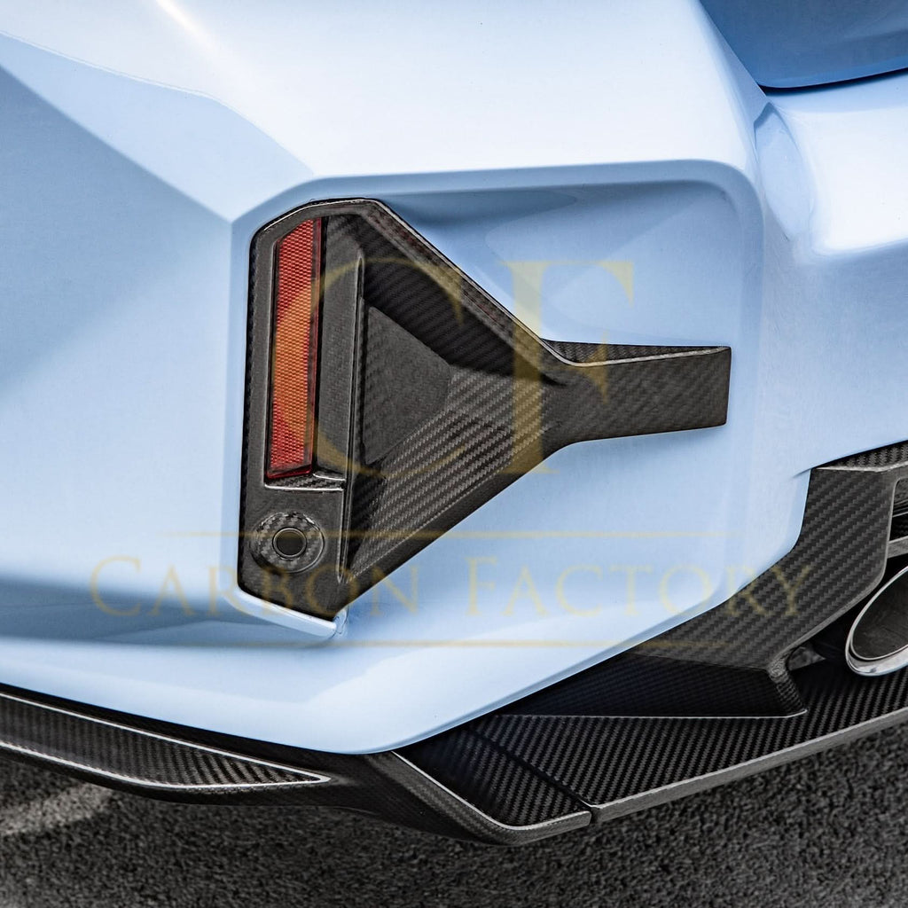 SQ Style Pre-Preg Carbon Fibre Rear Bumper Trims for BMW G87 M2 23-Present