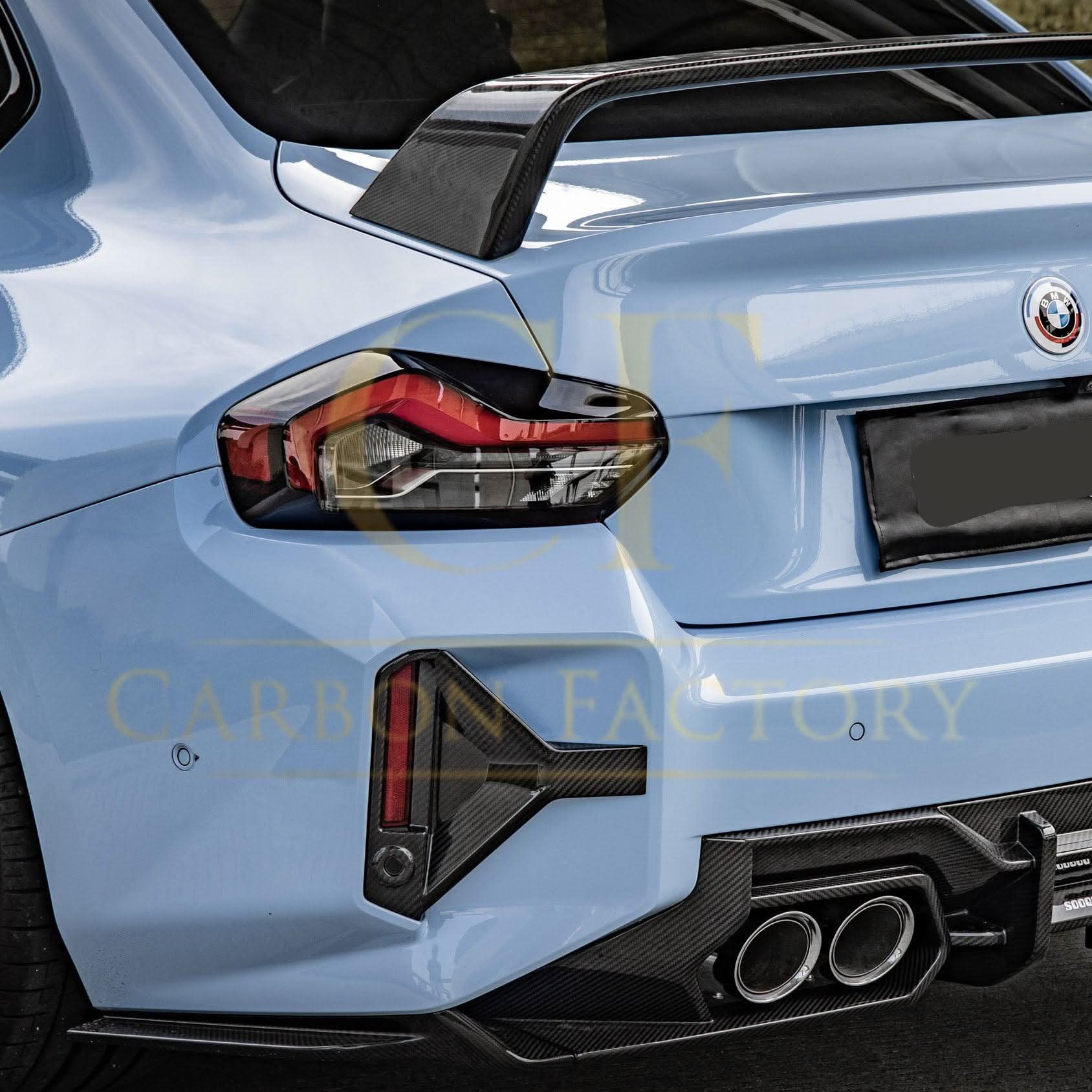 SQ Style Pre-Preg Carbon Fibre Rear Bumper Trims for BMW G87 M2 23-Present