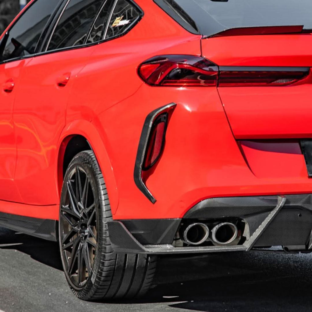 SQ Style Pre-preg Carbon Fibre Rear Side Trims for BMW F96 X6M 20-Present