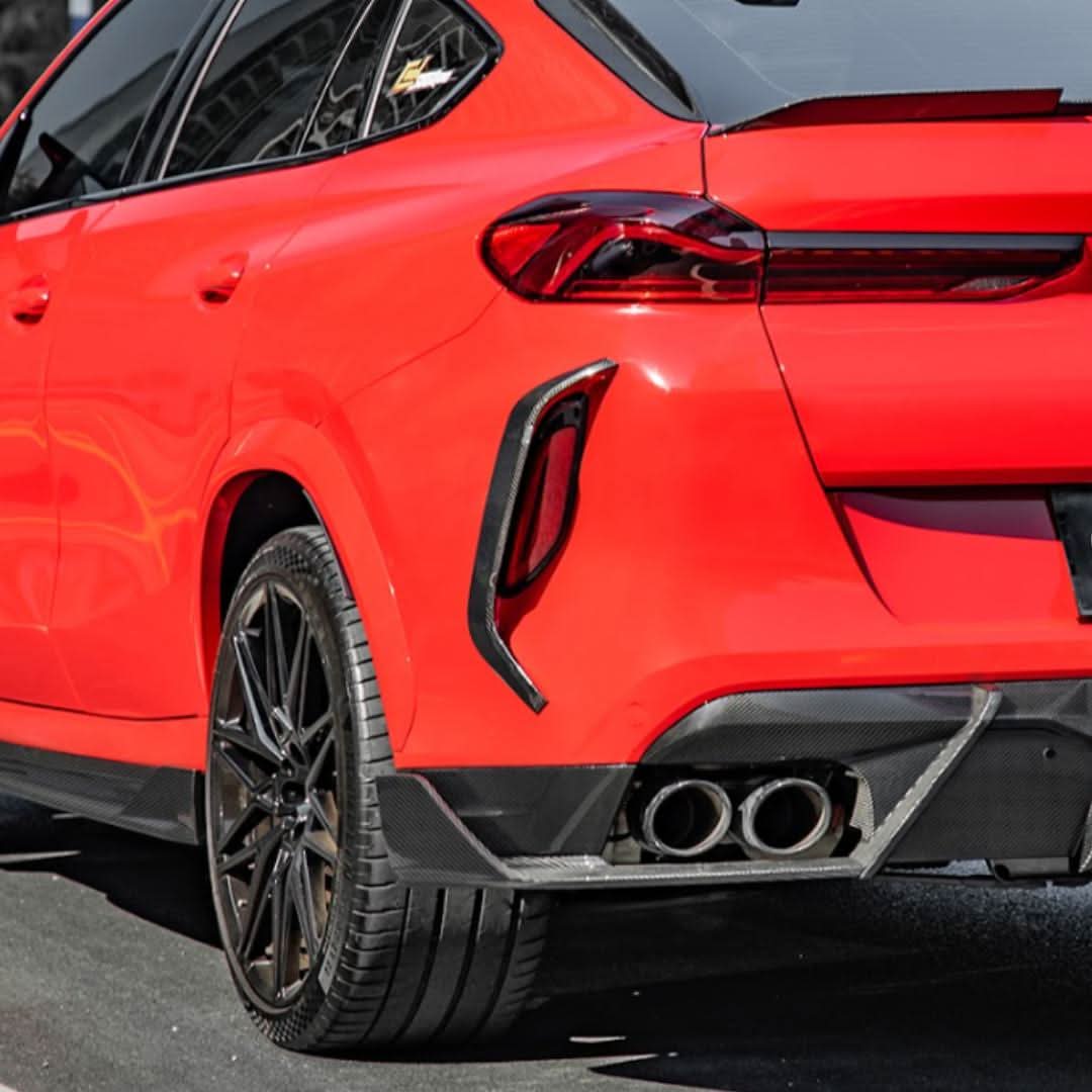 SQ Style Pre-preg Carbon Fibre Rear Side Trims for BMW F96 X6M 20-Present