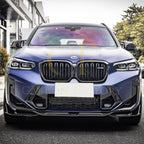 V Style Pre-Preg Carbon Fibre Front Bumper Trims for BMW F97 X3M F98 X4M LCI 22-26