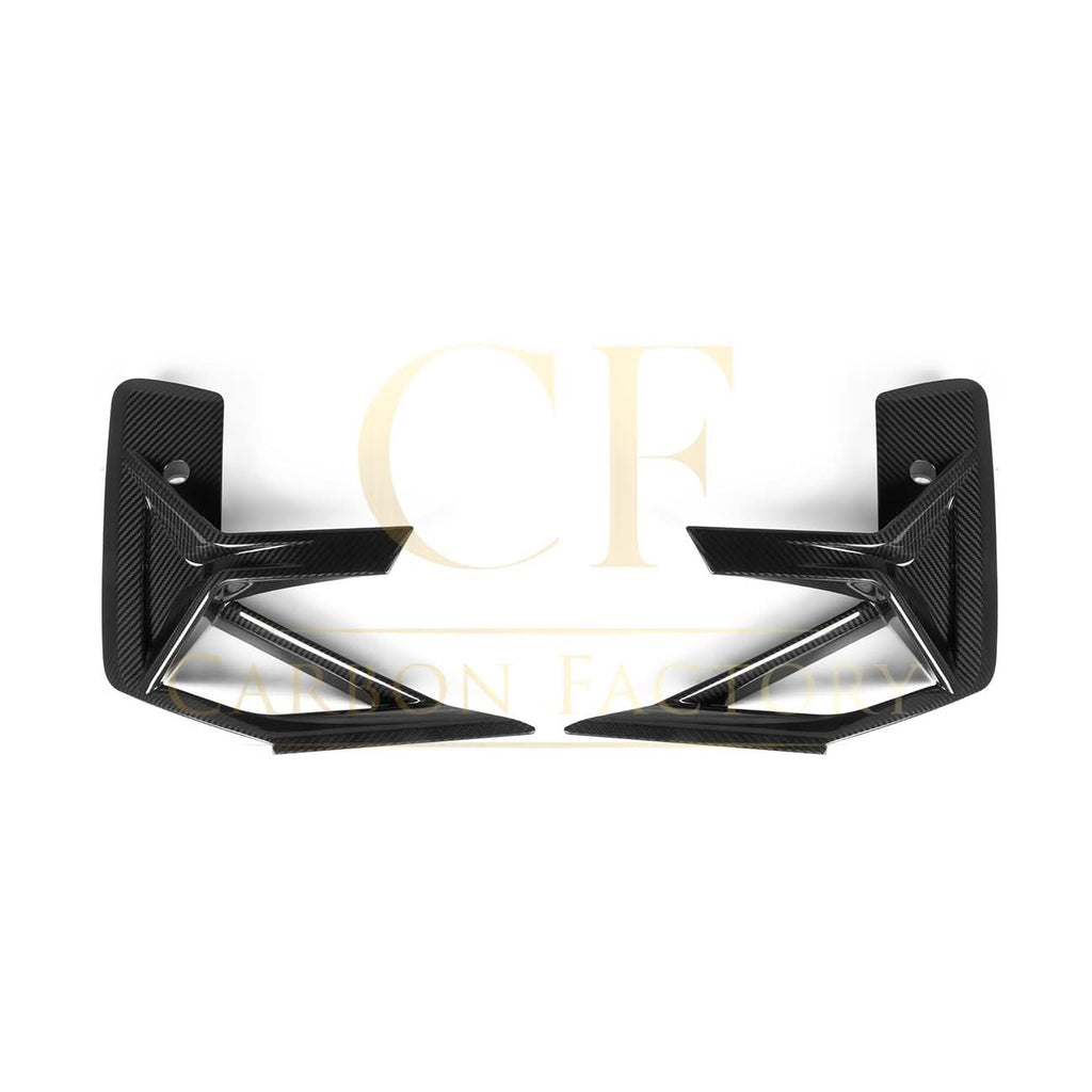 V Style Pre-Preg Carbon Fibre Front Bumper Trims for BMW F97 X3M F98 X4M LCI 22-26