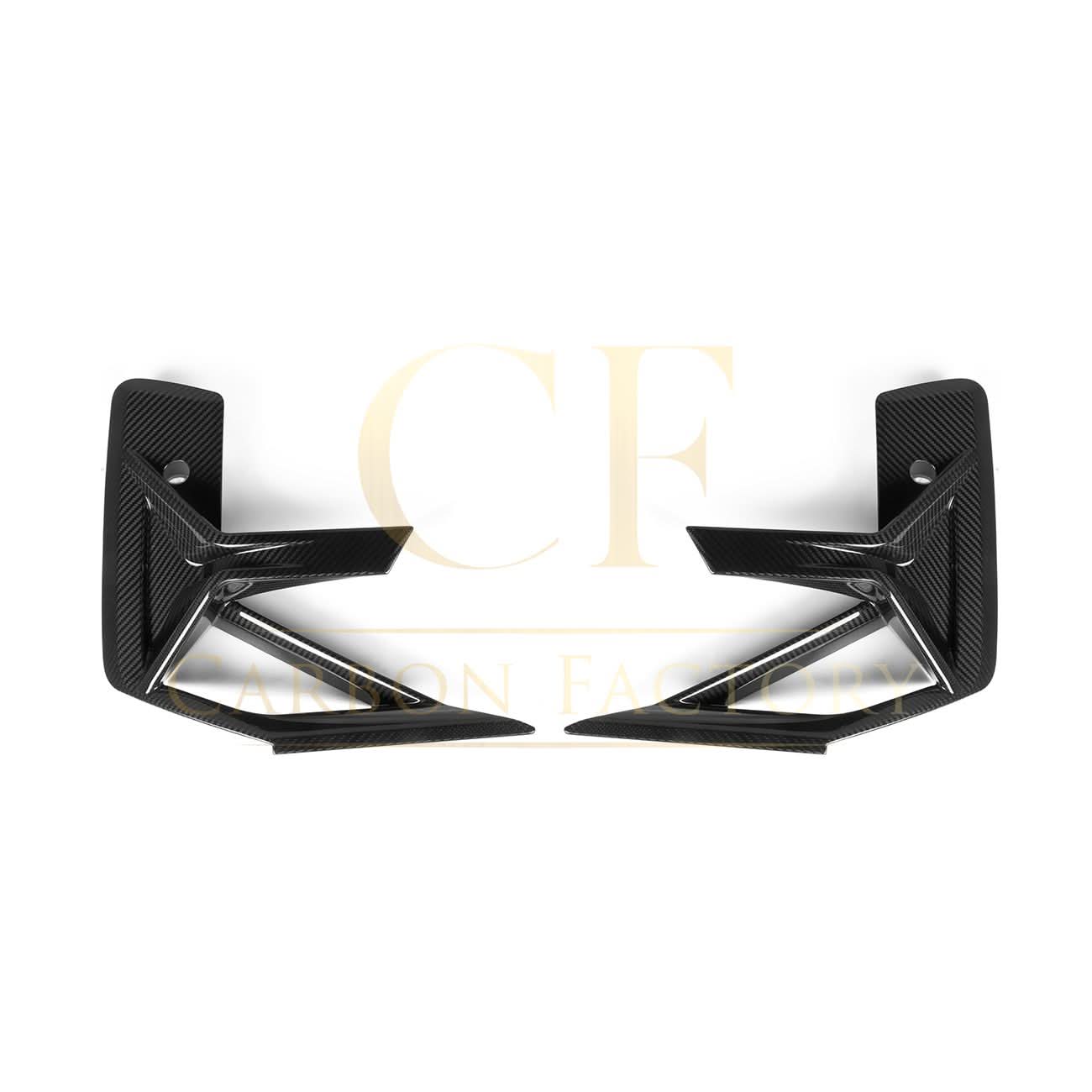 V Style Pre-Preg Carbon Fibre Front Bumper Trims for BMW F97 X3M F98 X4M LCI 22-26