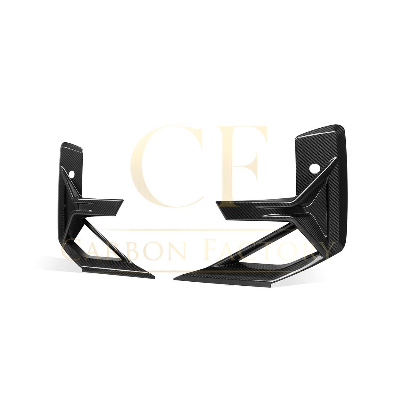 V Style Pre-Preg Carbon Fibre Front Bumper Trims for BMW F97 X3M F98 X4M LCI 22-26
