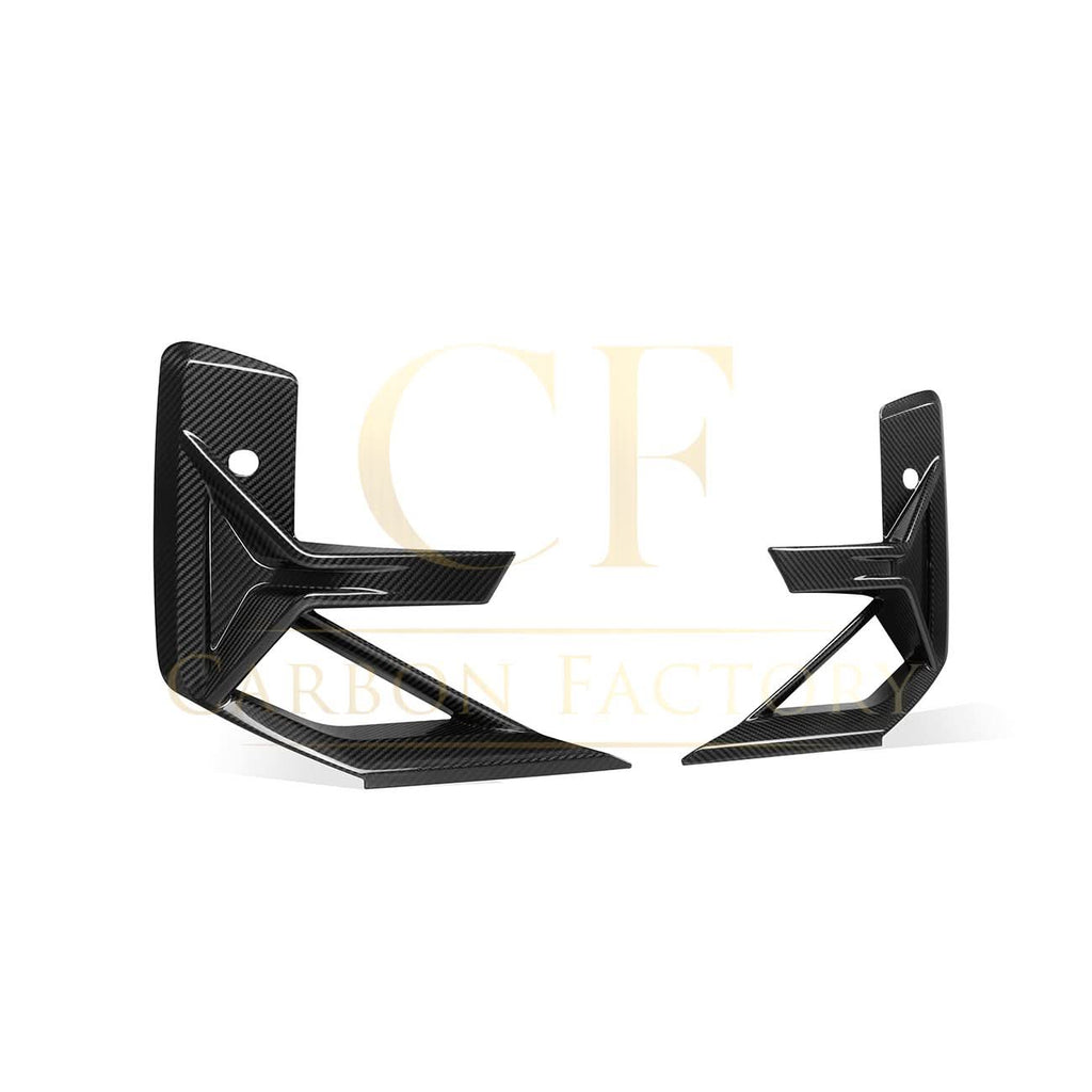 V Style Pre-Preg Carbon Fibre Front Bumper Trims for BMW F97 X3M F98 X4M LCI 22-26