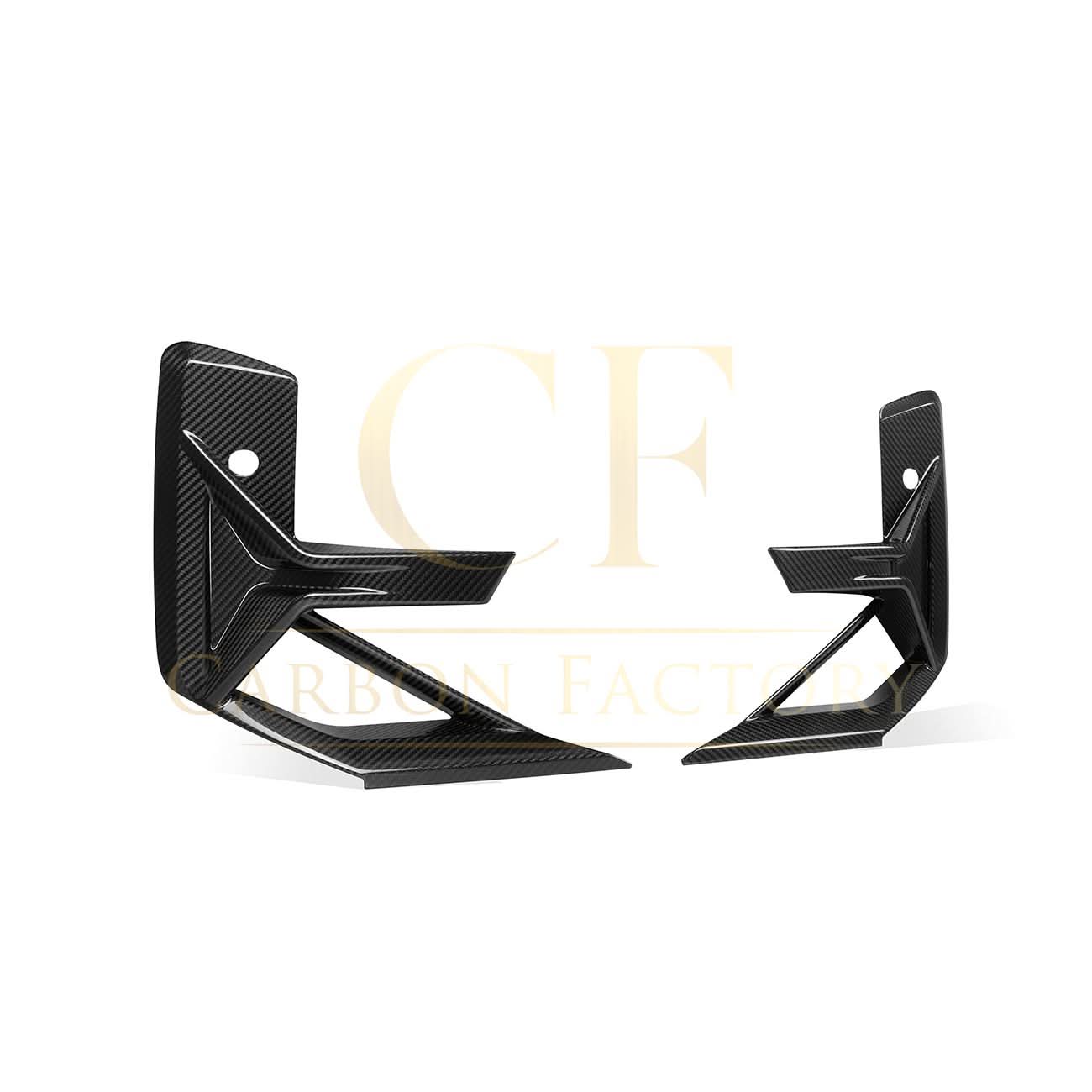 V Style Pre-Preg Carbon Fibre Front Bumper Trims for BMW F97 X3M F98 X4M LCI 22-26