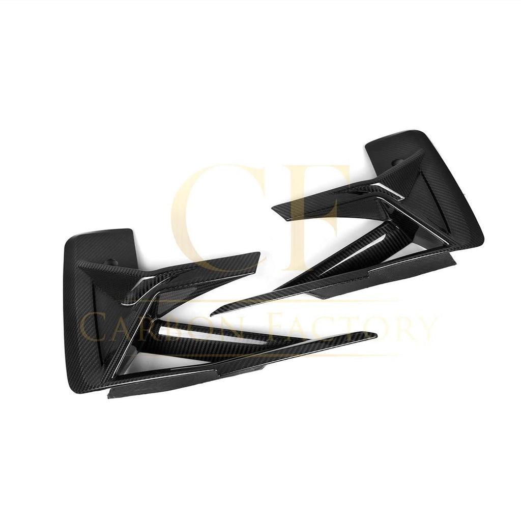 V Style Pre-Preg Carbon Fibre Front Bumper Trims for BMW F97 X3M F98 X4M LCI 22-26