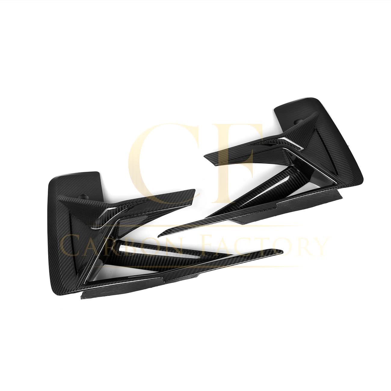 V Style Pre-Preg Carbon Fibre Front Bumper Trims for BMW F97 X3M F98 X4M LCI 22-26